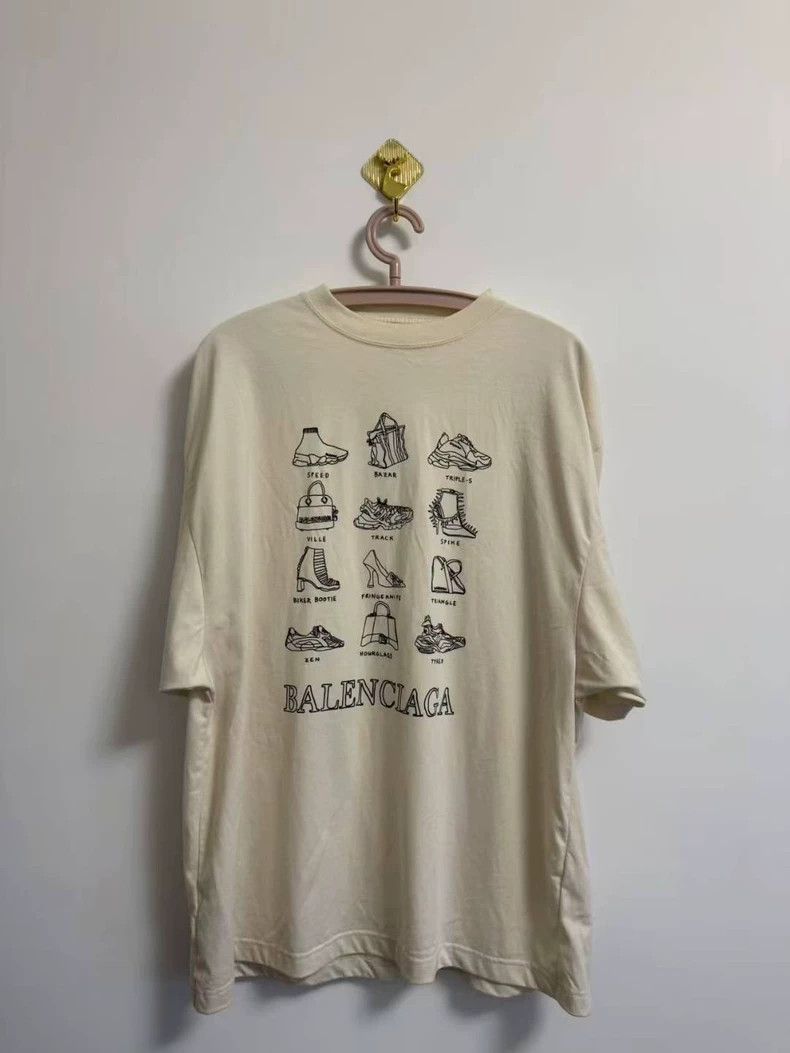Balenciaga Sneaker and Bag Logo Full Print Alphabet Logo S