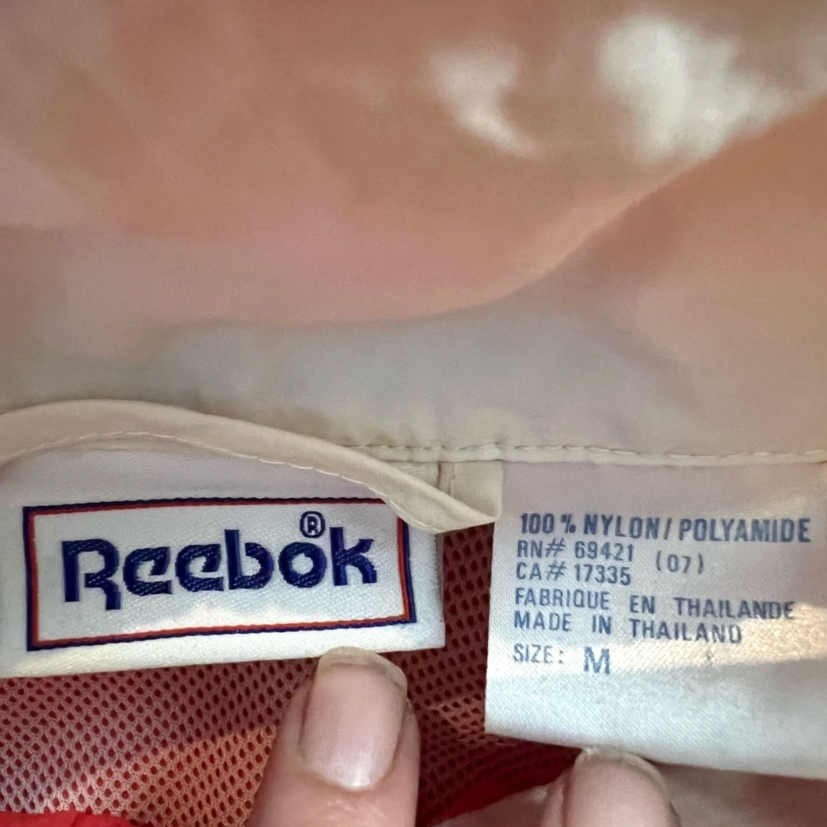 Reebok VINTAGE Reebok Windbreaker Jacket Medium Blue White Track Womens Size M / US 6-8 / IT 42-44 - 5 Thumbnail