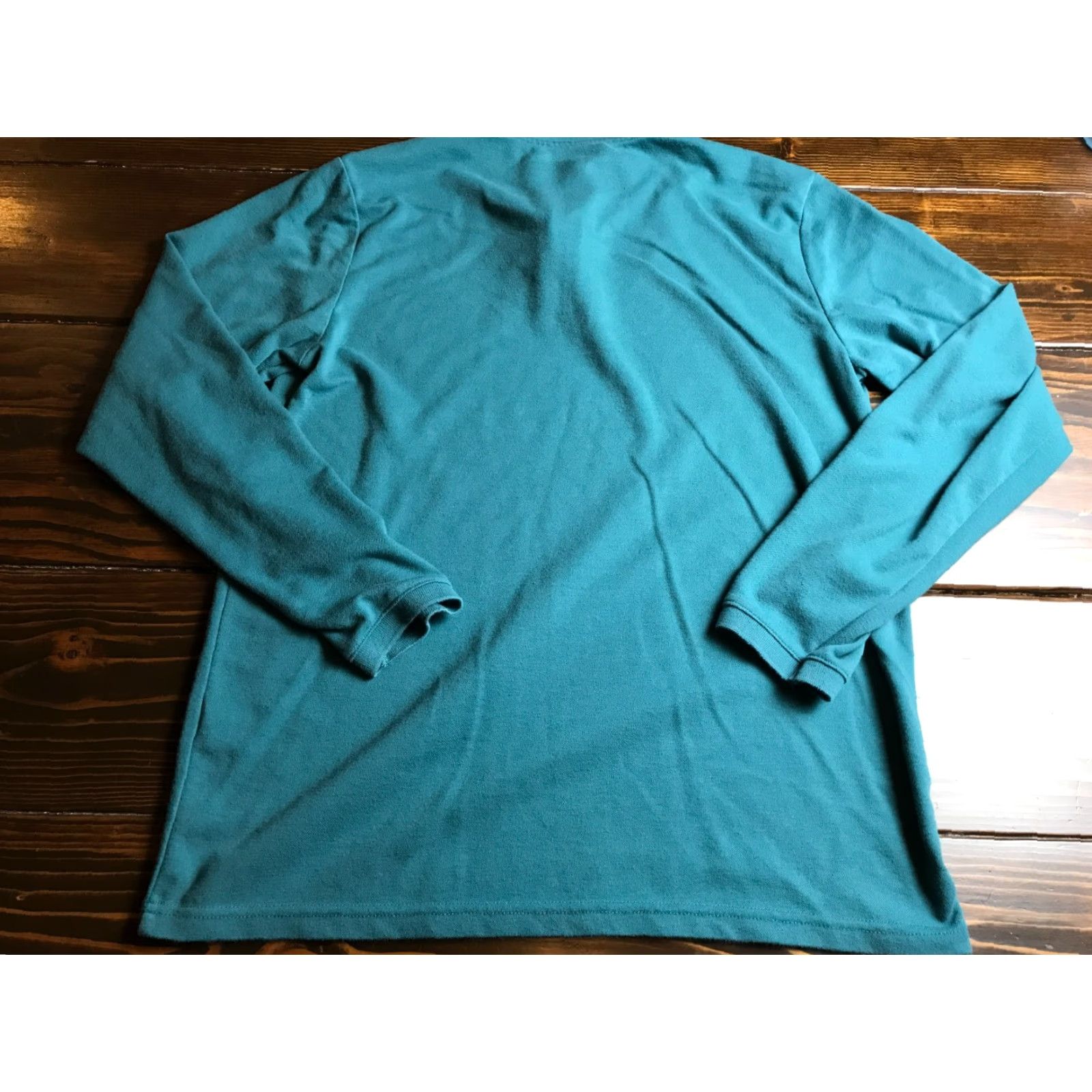 Vintage Envision Studio Shirt, Men's XL Polo, Turquoise, 1/4 Zip, Modern Casual Shirt, Envision Studio Men XL Polo Size US XL / EU 56 / 4 - 2 Thumbnail