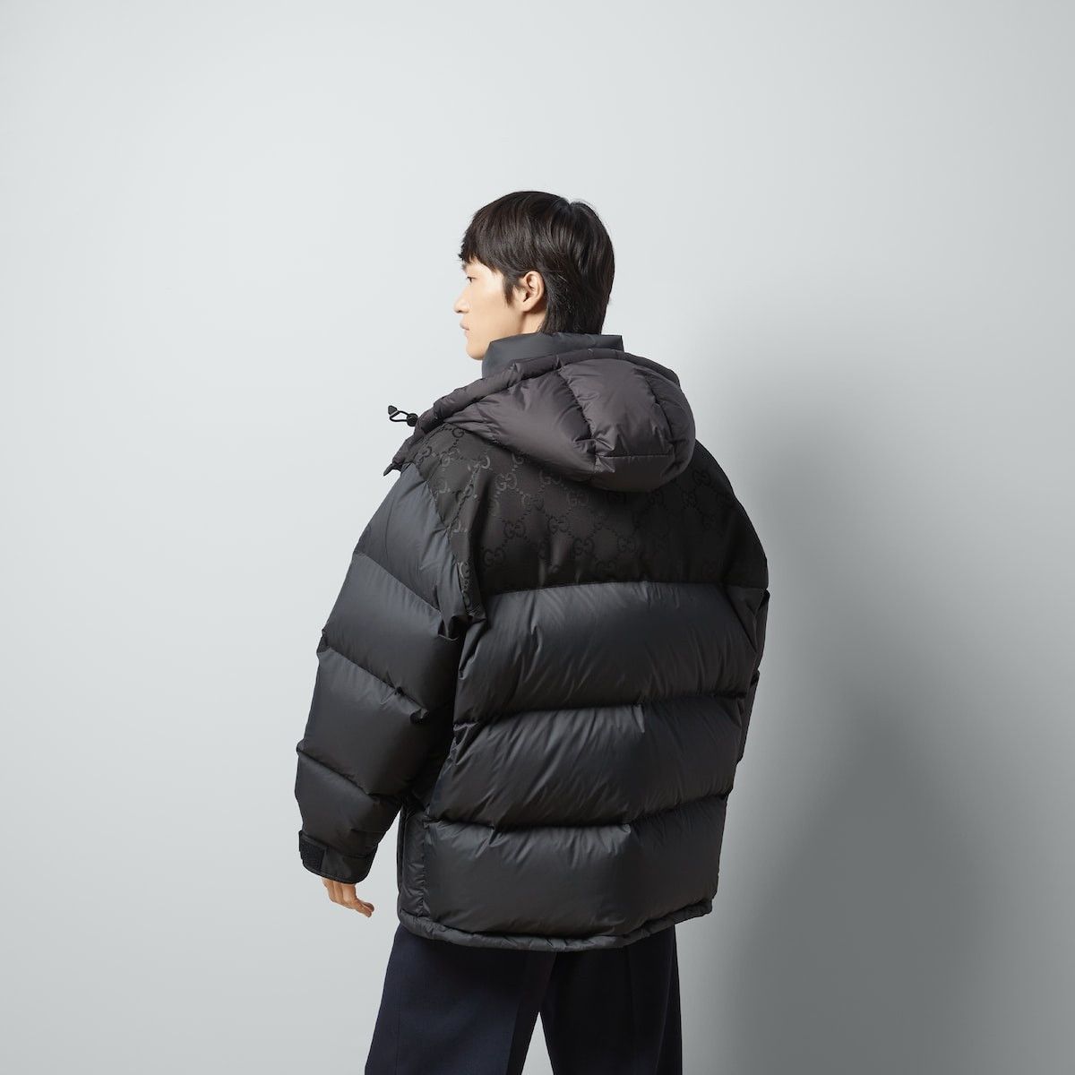 Gucci o1s1wg110225 Nylon Down Jacket With GG Inserts in Black Size US S / EU 44-46 / 1 - 6 Thumbnail