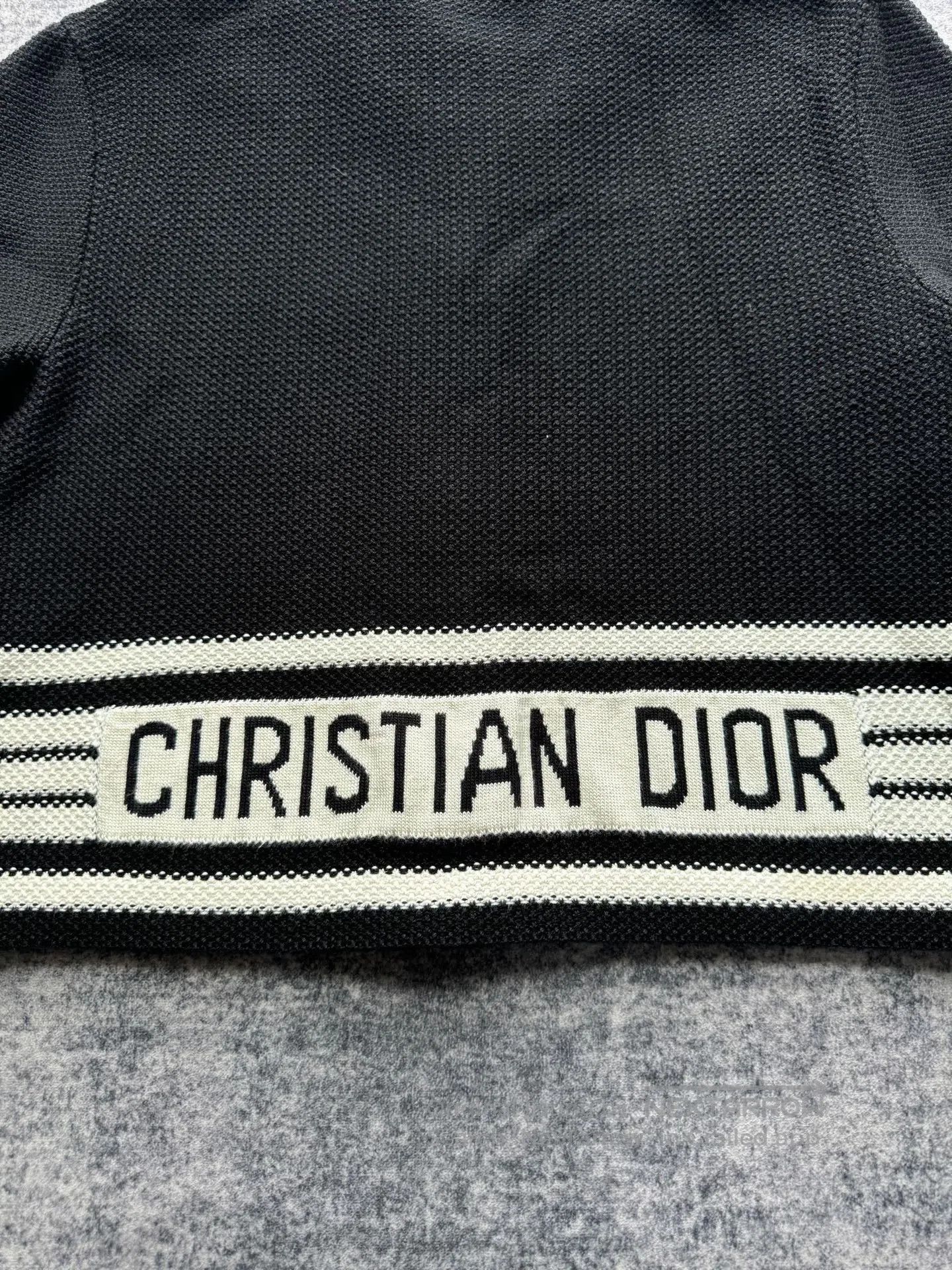 Dior Dior Black and white back slogan silk-blend knit cardigan| Size XS / US 0-2 / IT 36-38 - 5 Thumbnail