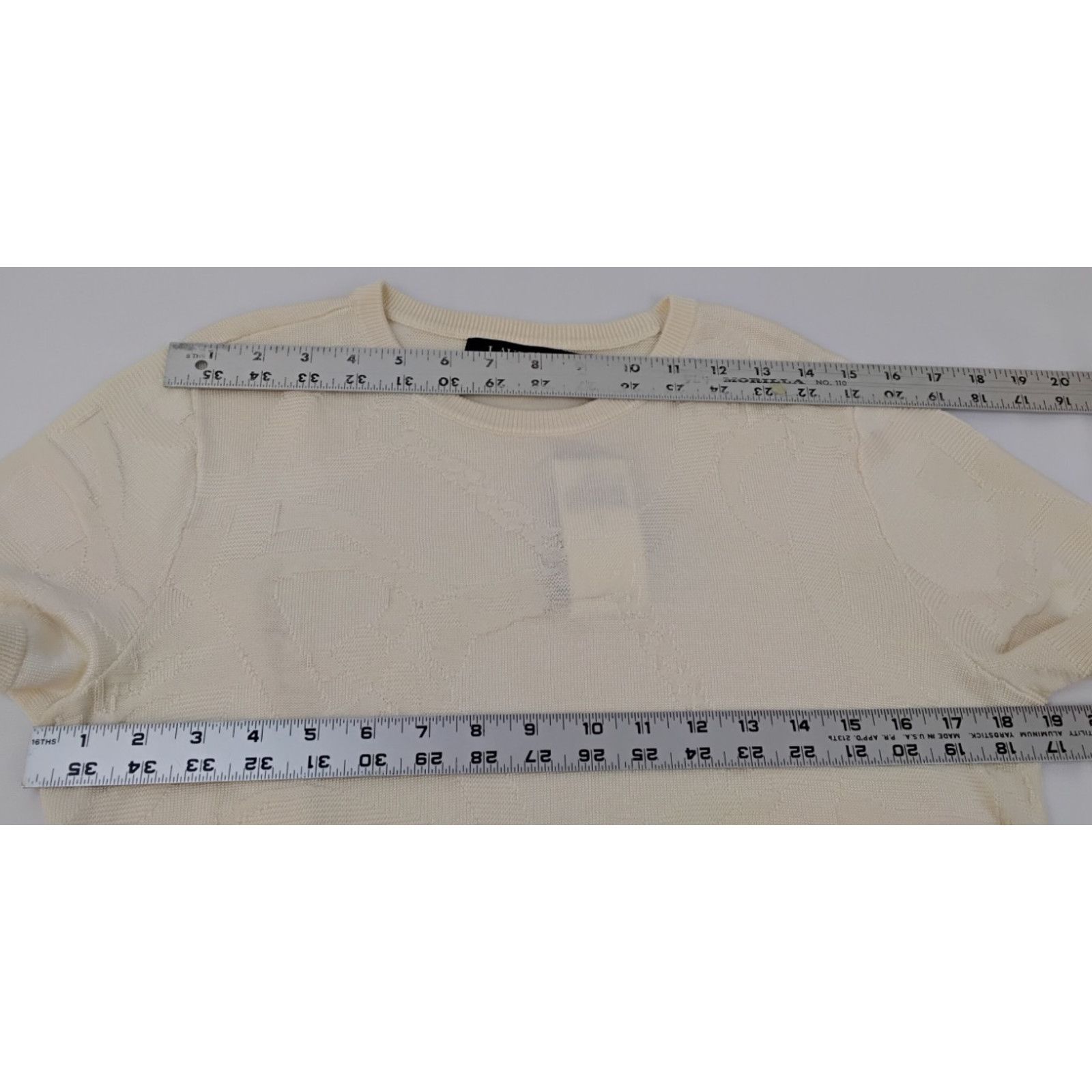 Ralph Lauren Ralph Lauren Women's Short Sleeve Sweater L Cream NWT Size XL / US 12-14 / IT 48-50 - 11 Thumbnail