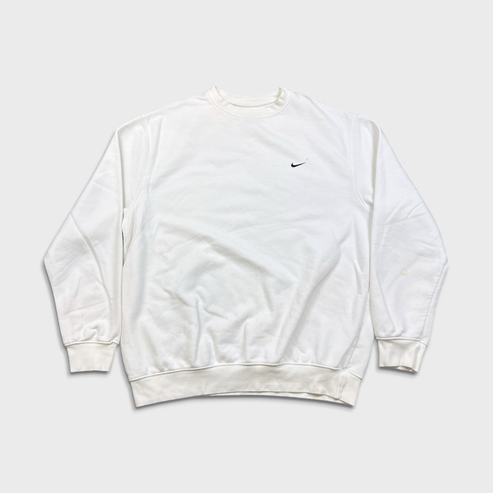 Nike × Vintage Nike Sportswear Sweatshirt XL Swoosh Fleece Crewneck Size US XL / EU 56 / 4 - 1 Thumbnail