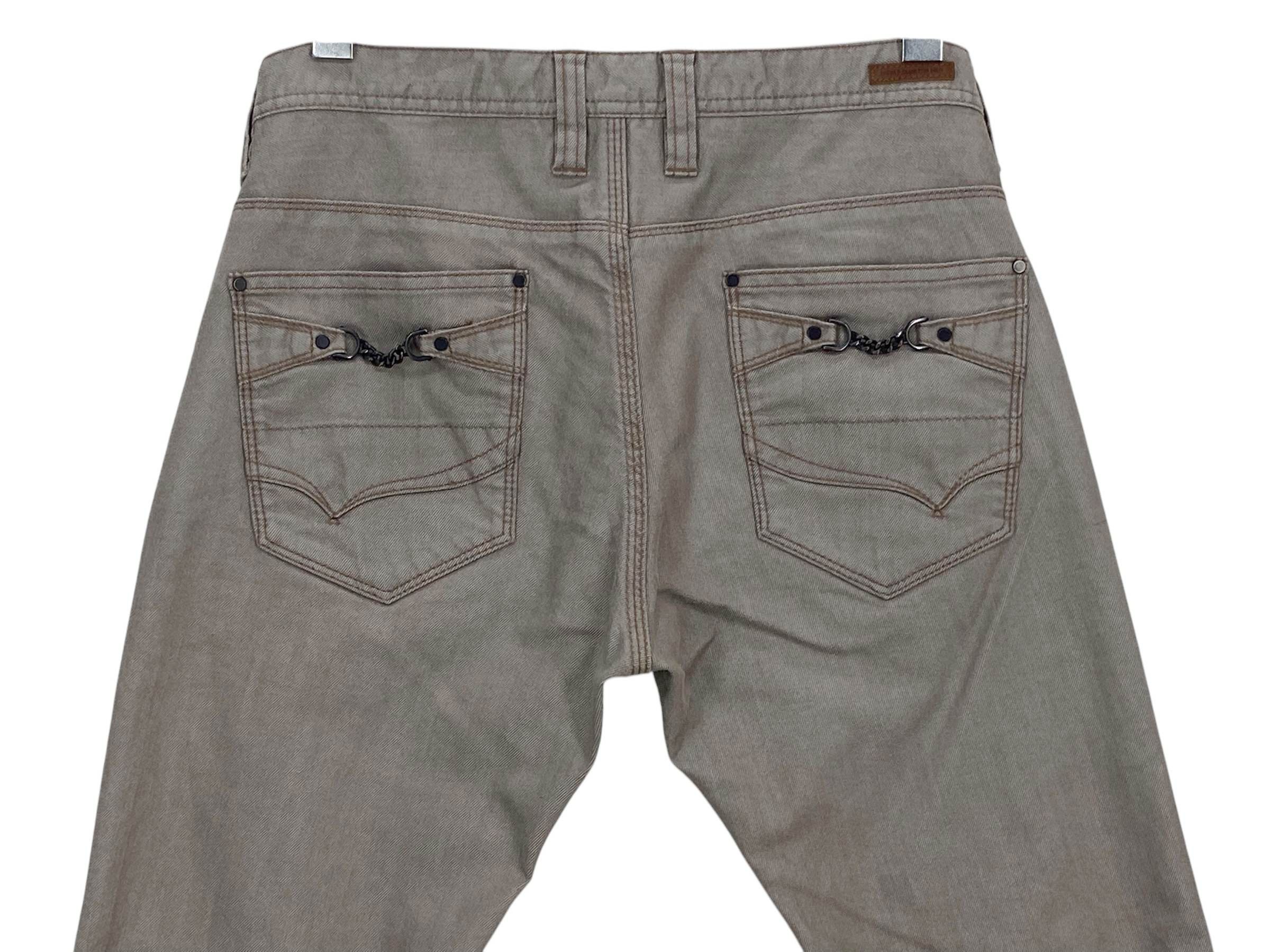 Japanese Brand × Nicole Club Nicole Embroided Pocket Hickory Skateboard Distressed Jeans Size US 30 / EU 46 - 4 Thumbnail