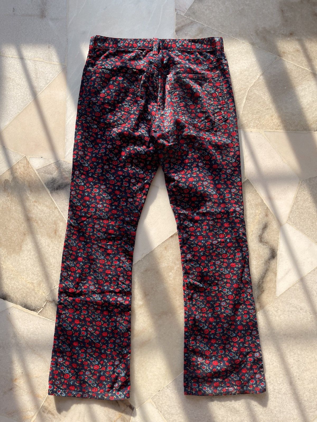 Comme des Garcons Homme Plus × Junya Watanabe × Levi's AD2002 Junya Watanabe X Levis Floral Conduray Flare Pants Size US 31 - 11 Thumbnail