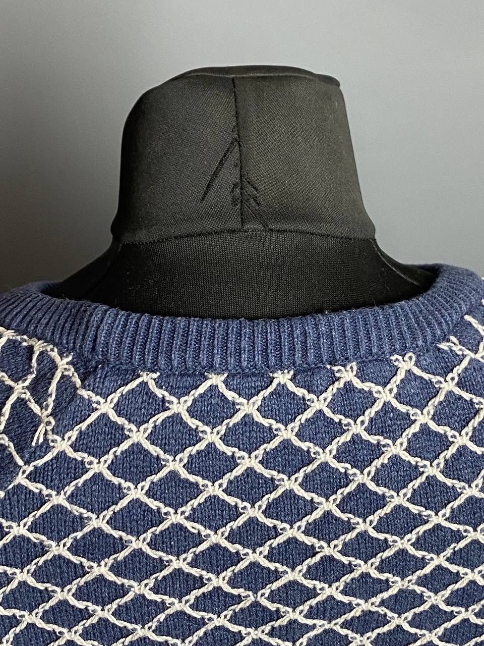 Barbour Barbour Sweater Openwork Lattice Knit Union Jack Patch Sz M Size M / US 6-8 / IT 42-44 - 13 Thumbnail