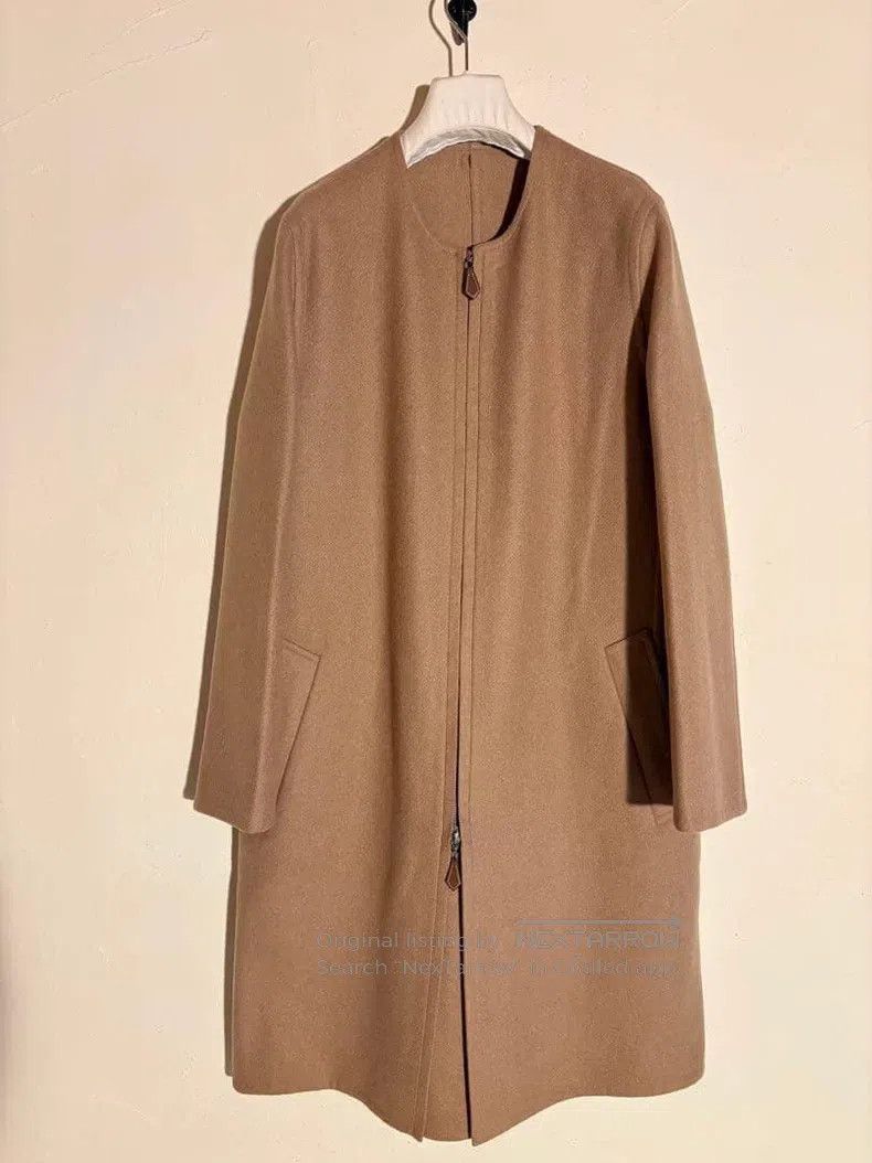 Hermes Hermes Double-faced cashmere camel coat from Margiela era Size XS / US 0-2 / IT 36-38 - 3 Thumbnail