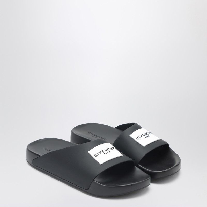 Givenchy Givenchy Label Flat Mules In Black Rubber Size US 11 / IT 41 - 1 Thumbnail