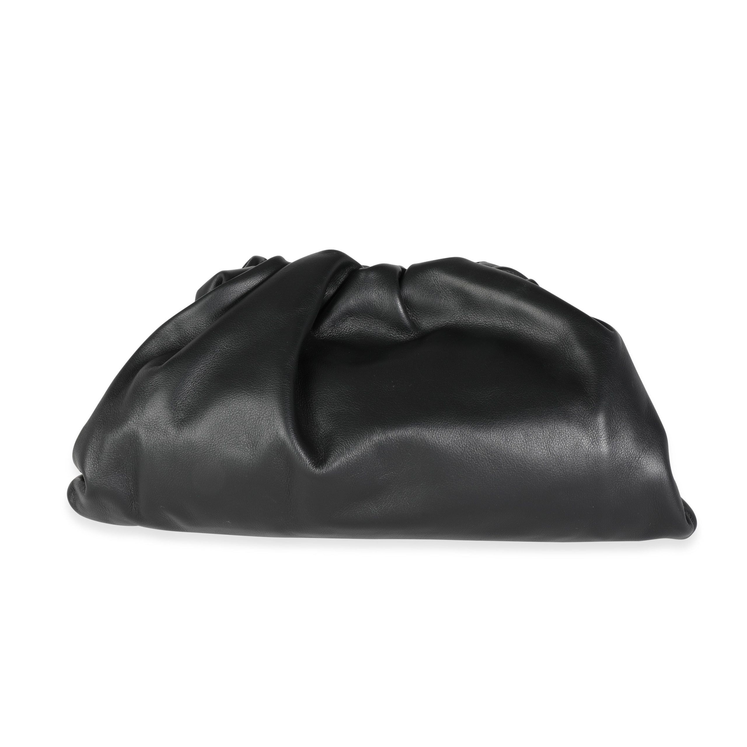 image of Bottega Veneta Nero Calfskin Leather Pouch in Black, Women's