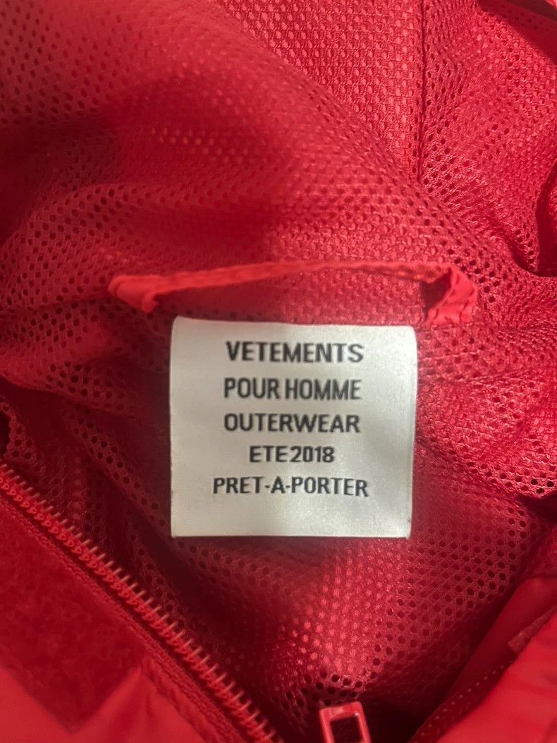Vetements Vetements Unique 2018SS Windbreaker Jacket Size US XS / EU 42 / 0 - 4 Thumbnail