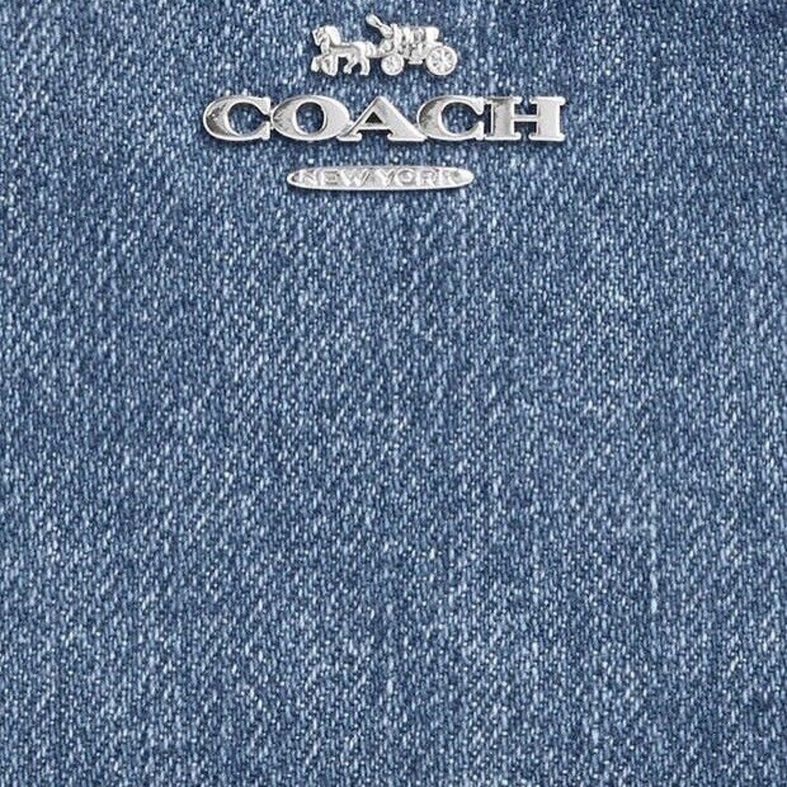 Coach NWT Coach CAP07 Snap Wallet In denim/Silver/Indigo Size ONE SIZE - 9 Thumbnail