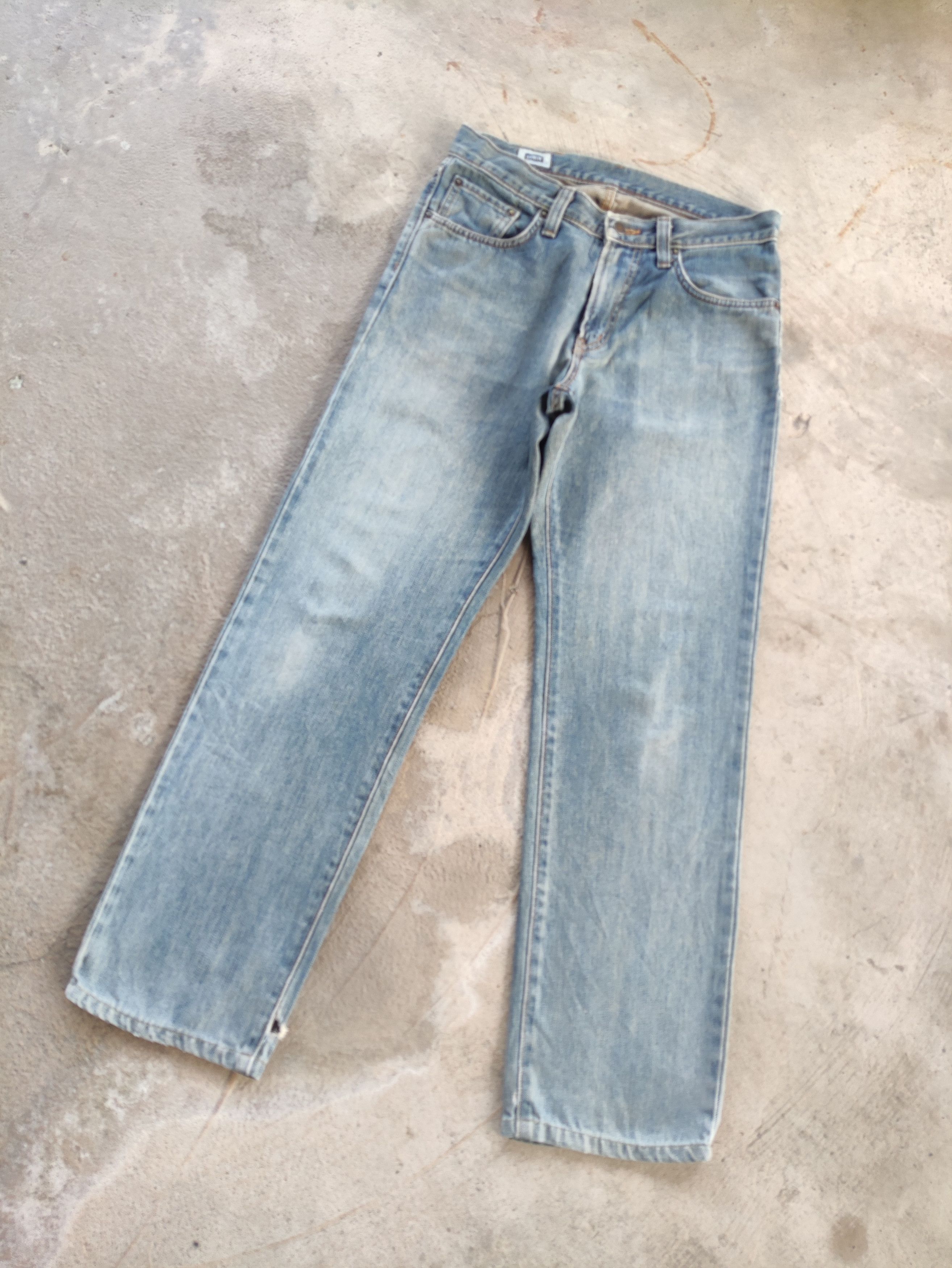 Edwin Vintage Edwin 404 Japan Jean Distressed Faded Denim Size US 32 / EU 48 - 2 Thumbnail