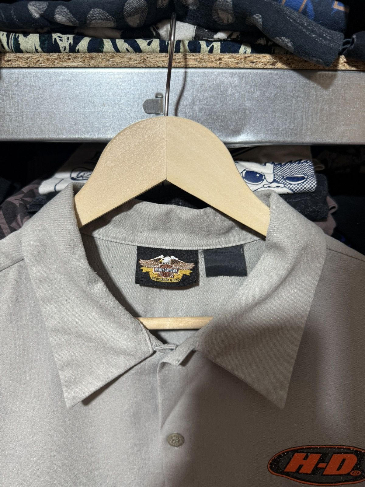 Harley Davidson Vintage 00s Harley Davidson Racing Button Short Sleeve Shirt Size US XXL / EU 58 / 5 - 6 Thumbnail
