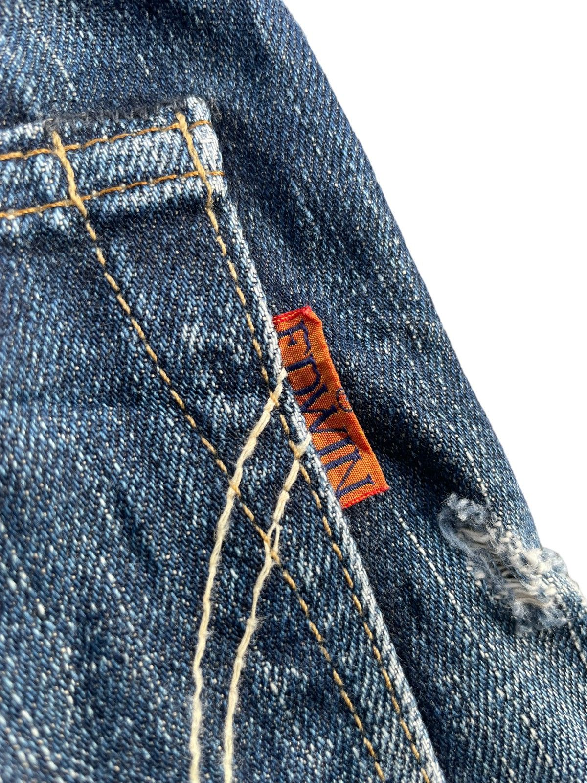 Edwin Vintage Edwin 505ZX Selvedge Distresed Denim Size US 31 - 15 Thumbnail