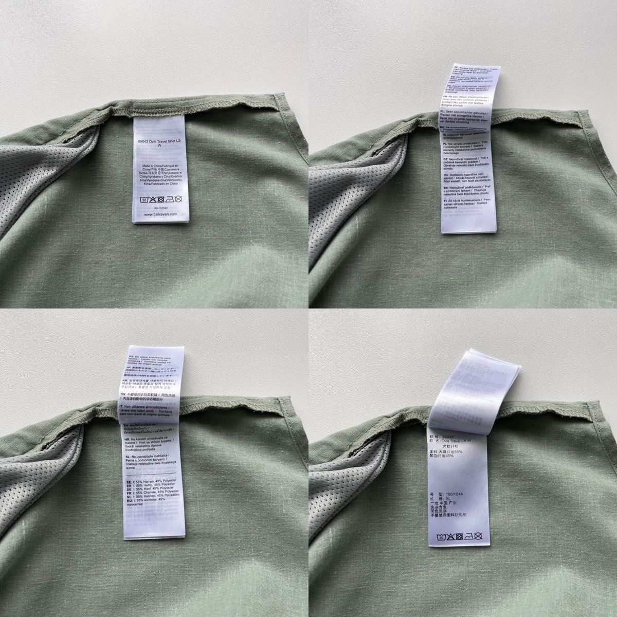 Fjallraven Fjallraven W Ovik Travel Comfort Fit Logo Hamp Shirt LS Mint Size XL / US 12-14 / IT 48-50 - 11 Thumbnail