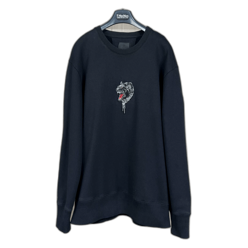 Givenchy Givenchy Givenchy Black Embroidered Sweatshirt XL -2507 Size US XL / EU 56 / 4 - 1 Thumbnail