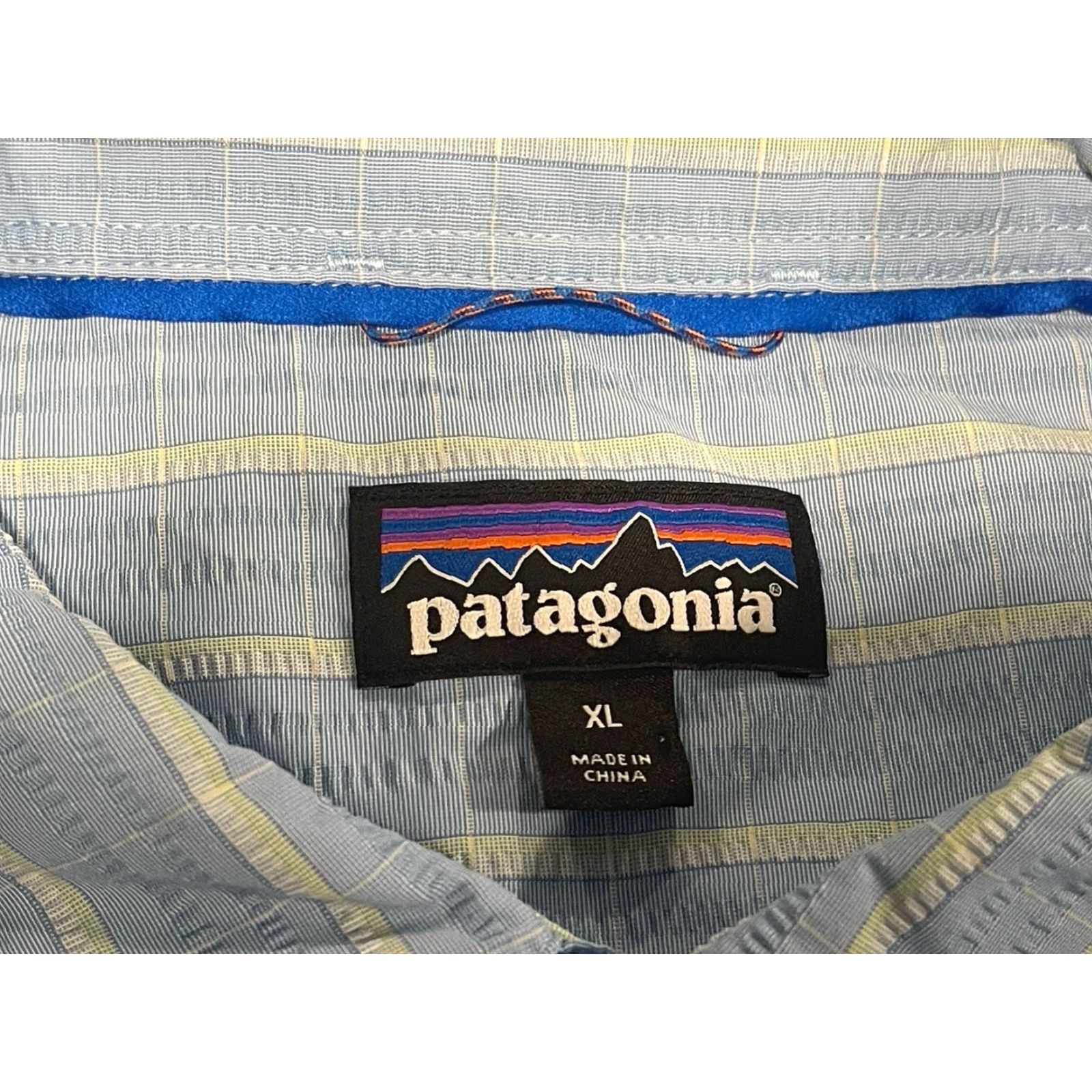 Patagonia Patagonia Shirt Mens Congo Town Pucker shirt Vented Nylon Polyester Blue Sz XL Button-Down Mens Size US XL / EU 56 / 4 - 5 Thumbnail