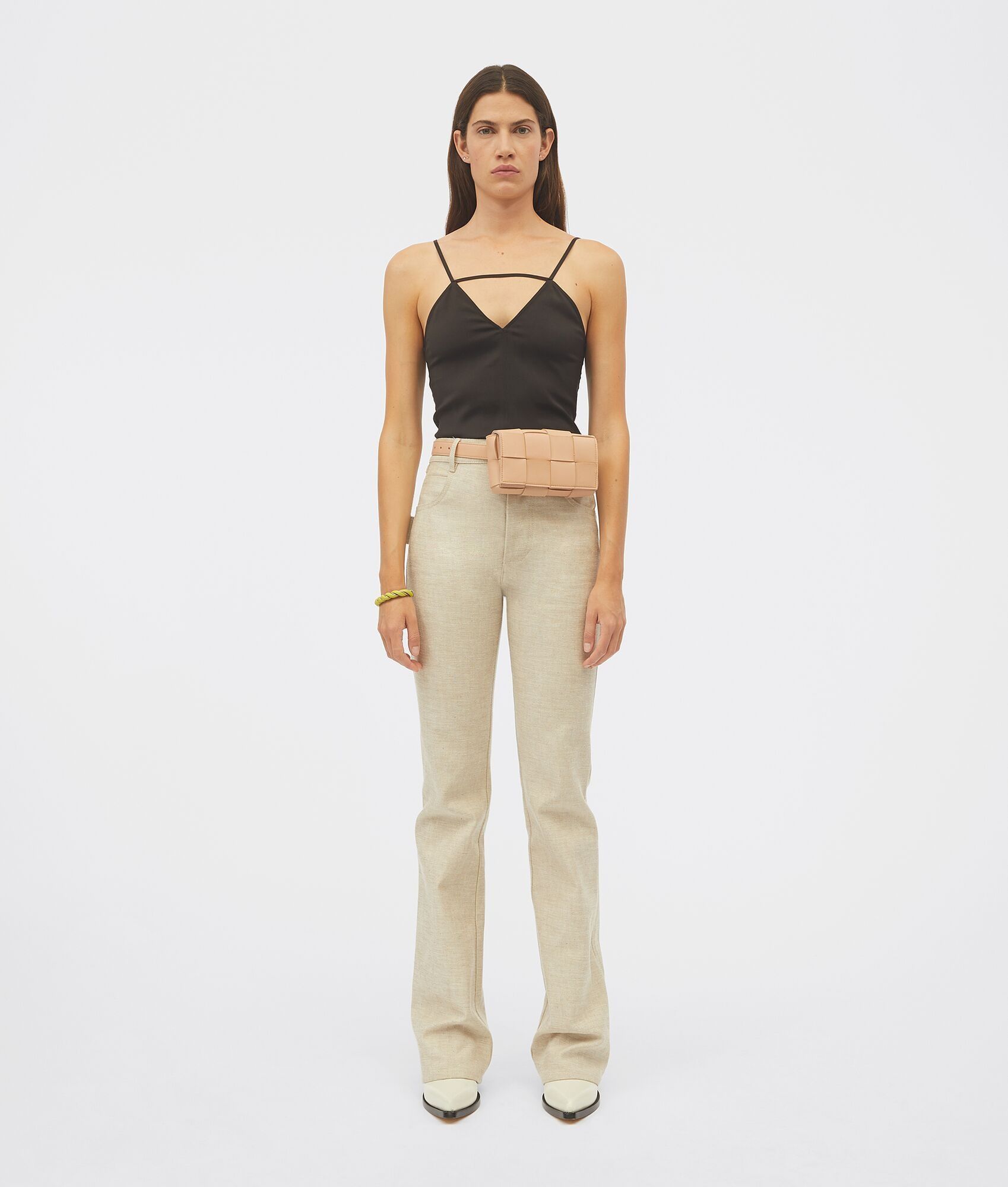 Bottega Veneta o1n1vont0225 Size: OS / Cassette Belt Bag in Beige Size ONE SIZE - 5 Thumbnail