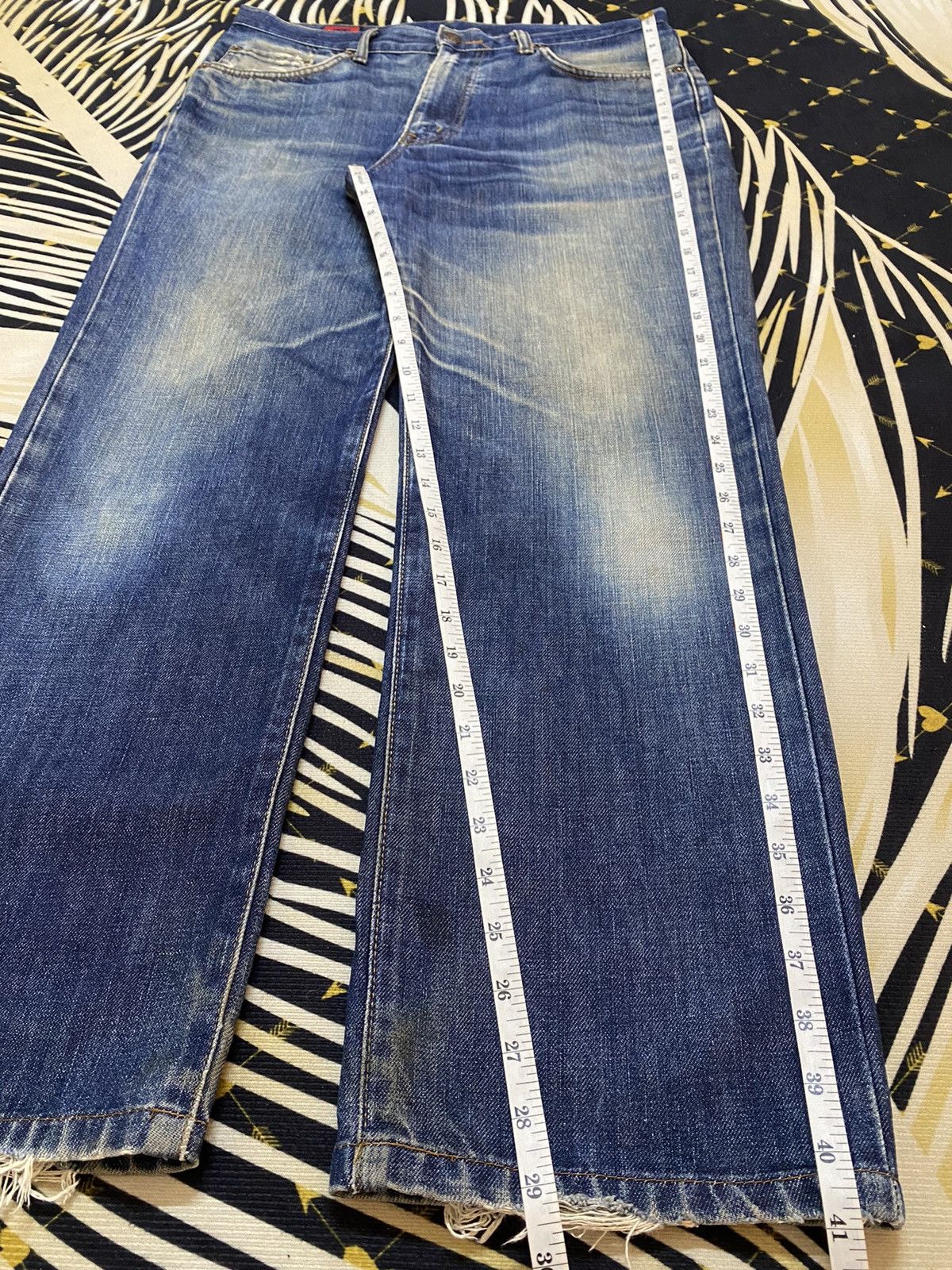 Edwin Vintage Japanese Brands Edwin503 Mud Wash Loose Jeans Size US 34 / EU 50 - 16 Thumbnail