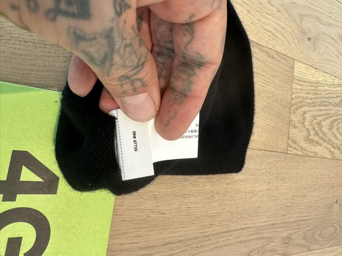 Chrome Hearts CHROME HEARTS NEW CASHMERE & LEATHER CROSS PATCH BEANIE HAT Size ONE SIZE - 8 Thumbnail
