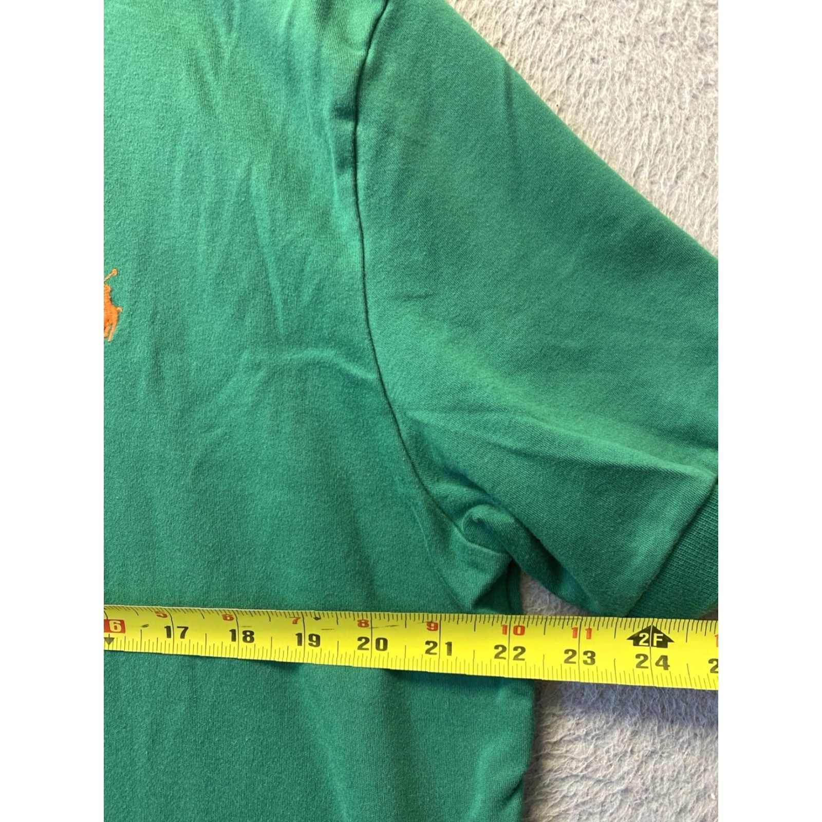 Polo Ralph Lauren VINTAGE Polo Ralph Lauren POLO Shirt Mens Large Green Cotton Short Sleeve Polo with Logo 134-1 90s Rugby Style Size US L / EU 52-54 / 3 - 4 Thumbnail