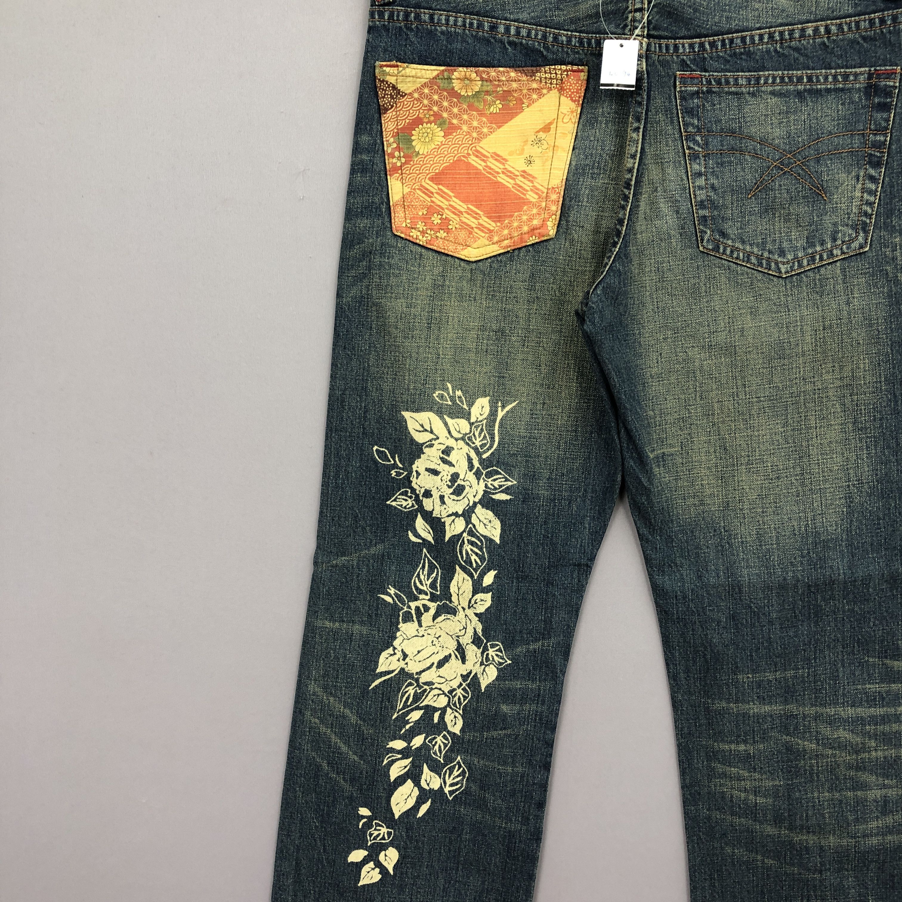 Japanese Brand × Vintage Vintage Japanese Sukajan Motif Jeans Harajuku Denim BS40094 Size US 30 / EU 46 - 5 Thumbnail