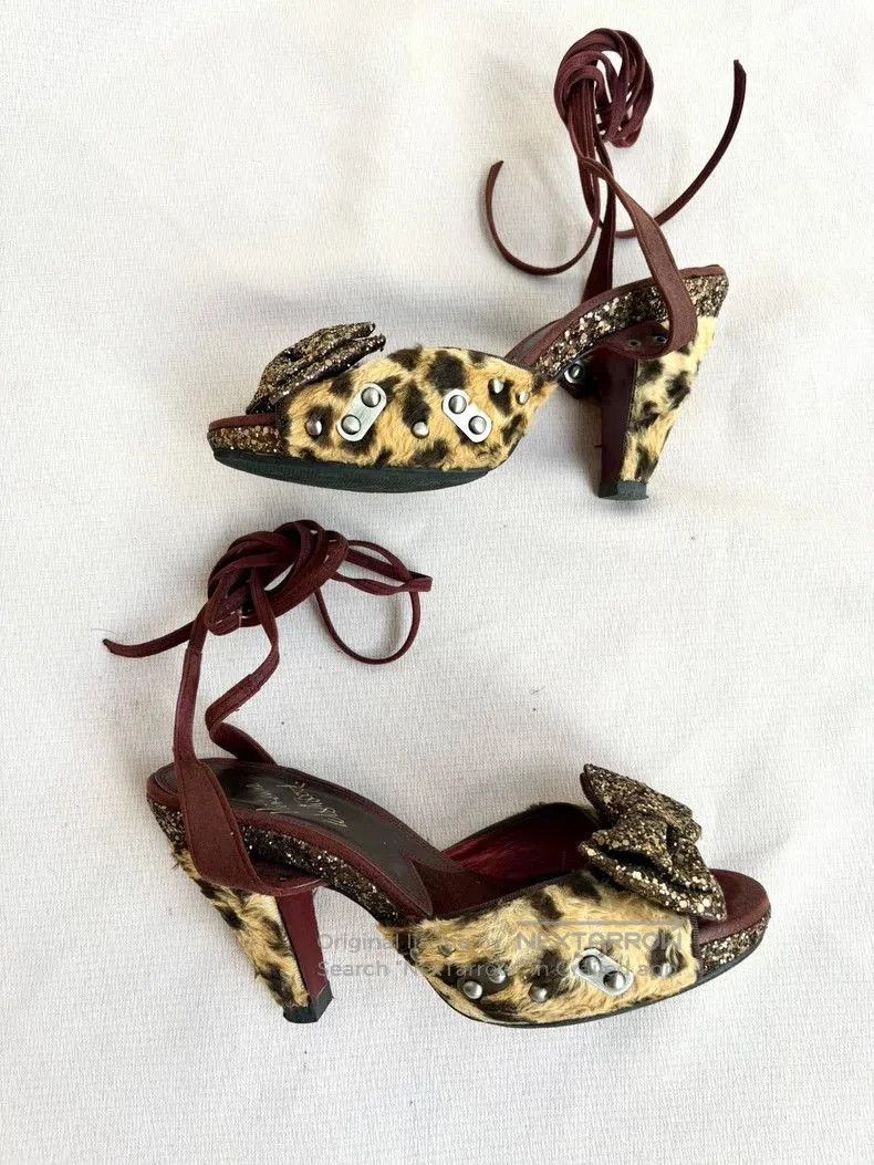 Vivienne Westwood Vivienne Westwood Leopard Studded Heels. Size US 8 / EU 41 - 5 Thumbnail