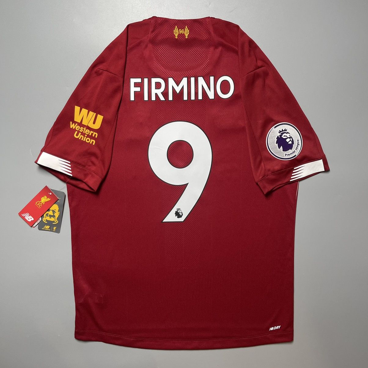 New Balance LIVERPOOL NEW BALANCE 2019/20 SOCCER HOME JERSEY #9 FIRMINO Size US M / EU 48-50 / 2 - 1 Thumbnail