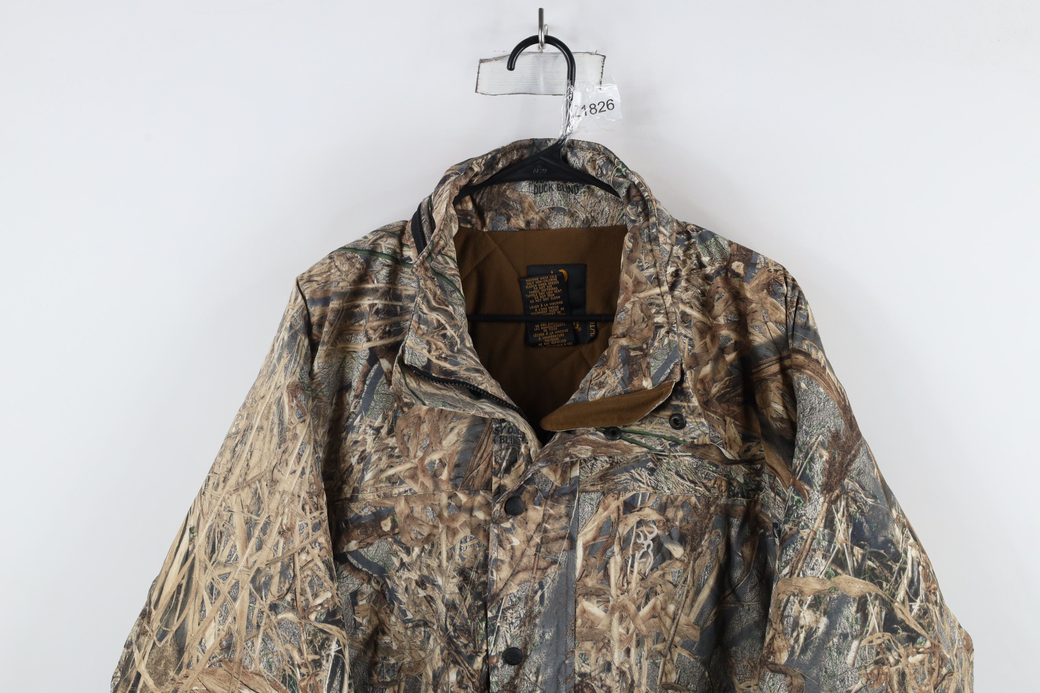 Vintage Vintage 90s Streetwear Duck Blind Camouflage Quilted Jacket Size US XL / EU 56 / 4 - 2 Thumbnail