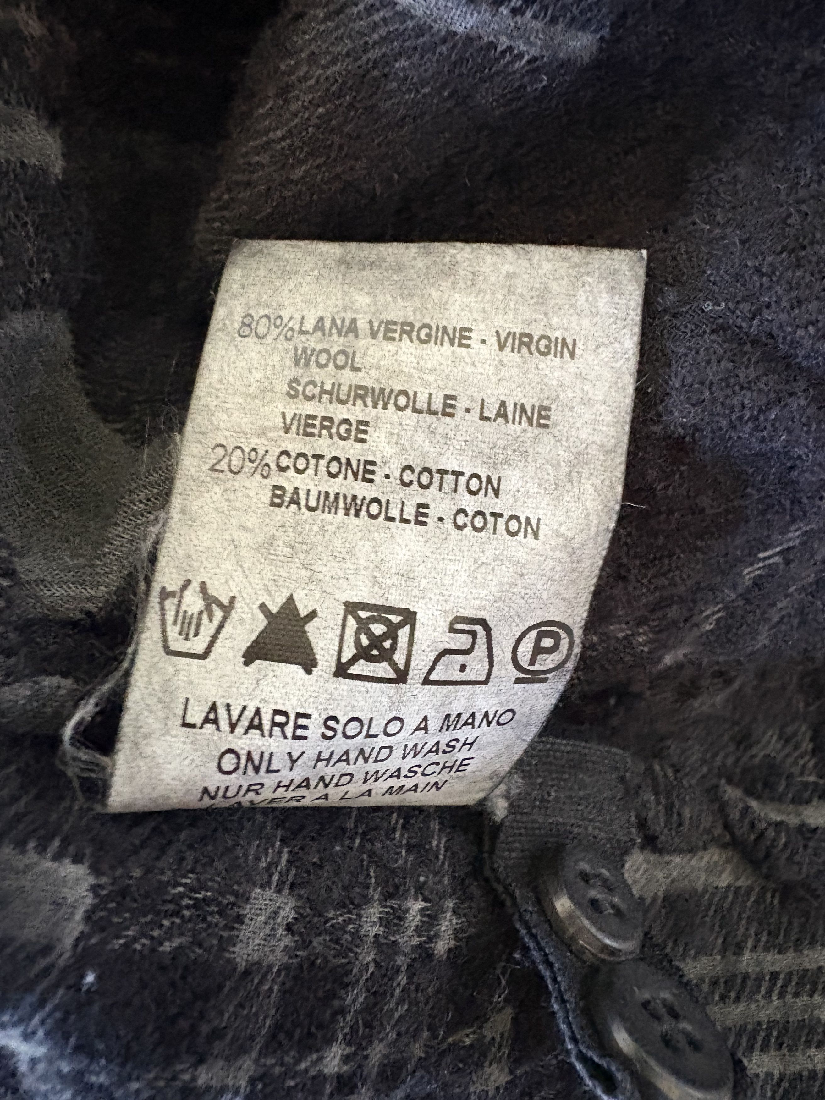 Transit Checked long wool shirt Size US M / EU 48-50 / 2 - 8 Thumbnail