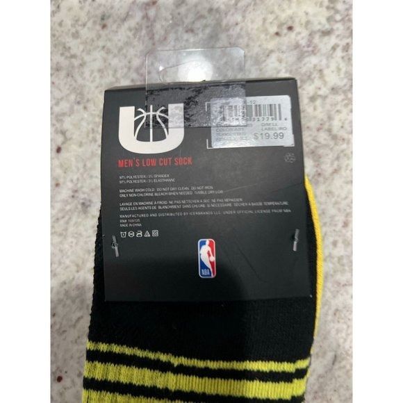 NBA Official NBA U 3 Pair Low Cut Los Angeles Lakers Logo Socks Size ONE SIZE - 5 Thumbnail
