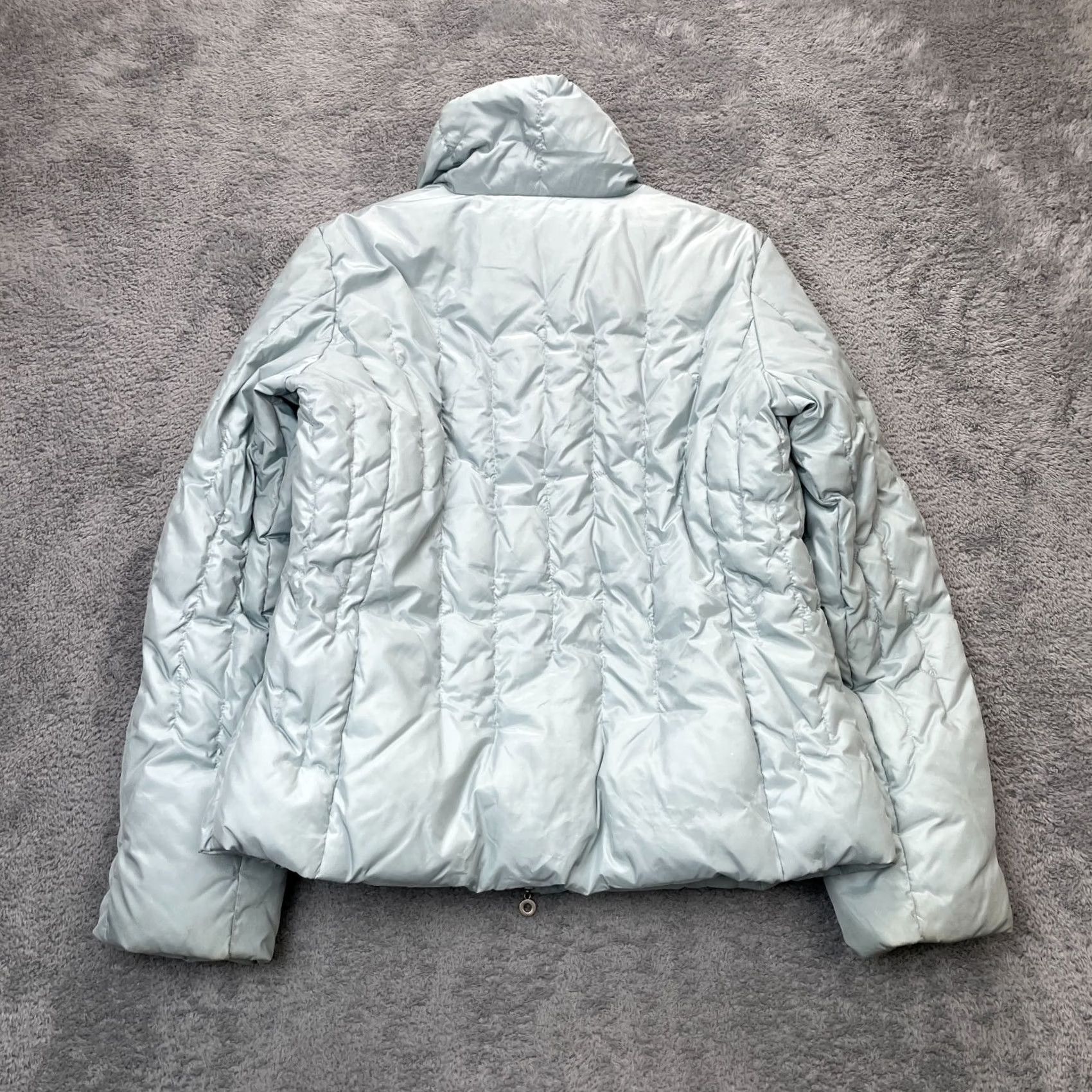 Nine West VINTAGE Nine West Jacket Womens Large Blue Puffer Coat Down Insulated Full Zip Quilted Size L / US 10 / IT 46 - 2 Thumbnail