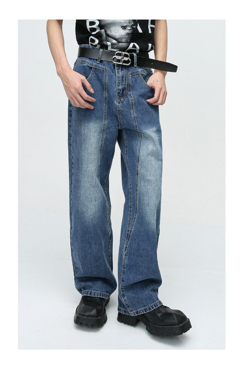 Japanese Brand × Jean Japanese retro split design straight jeans Size US 32 / EU 48 - 3 Thumbnail