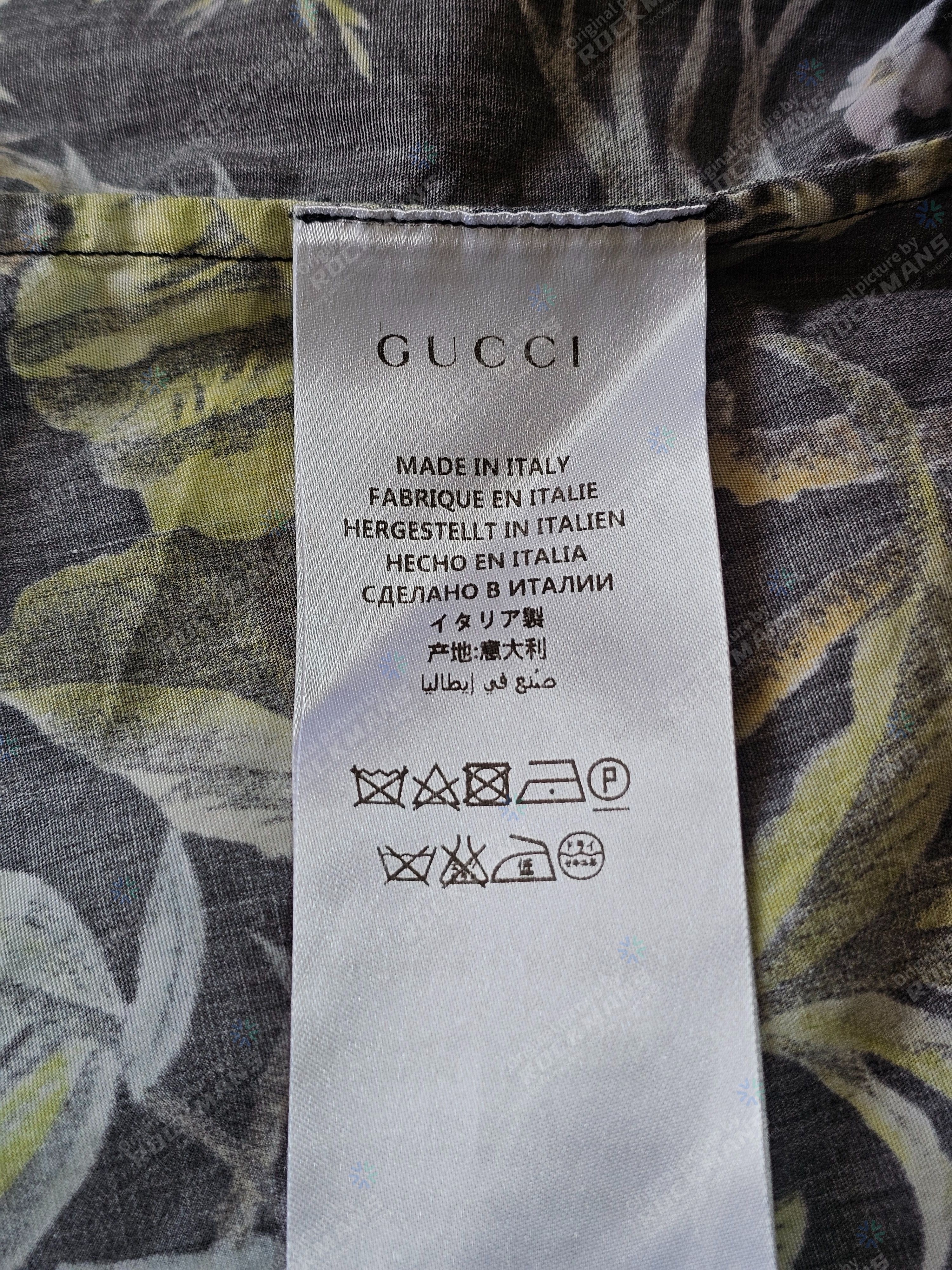 Gucci Gucci Unisex Tropical Shirt Size 37 Size S / US 4 / IT 40 - 6 Thumbnail