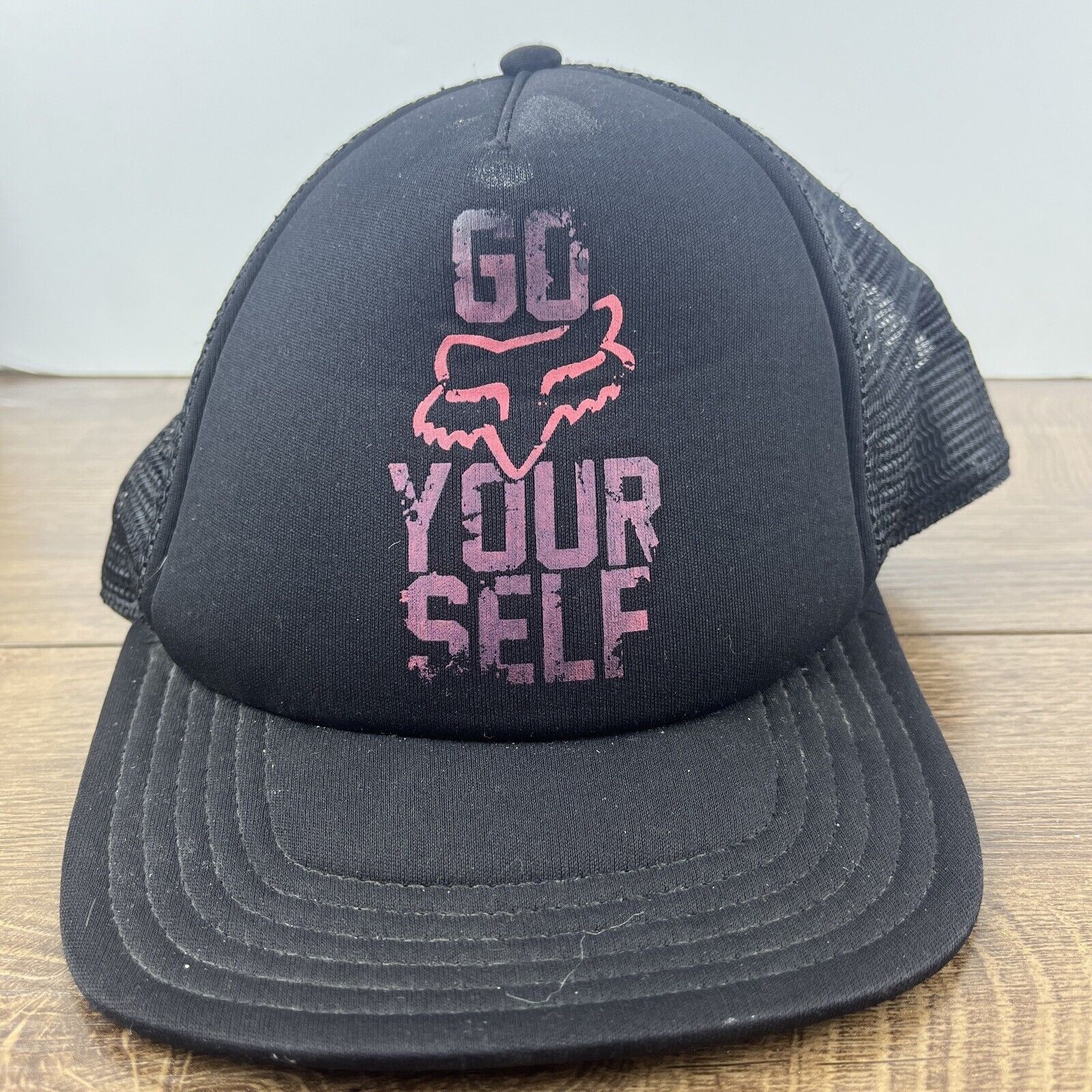 Fox Racing Go Fox Yourself Hat Fox Black Hat Adjustable Adult Size Blac Size ONE SIZE - 3 Thumbnail