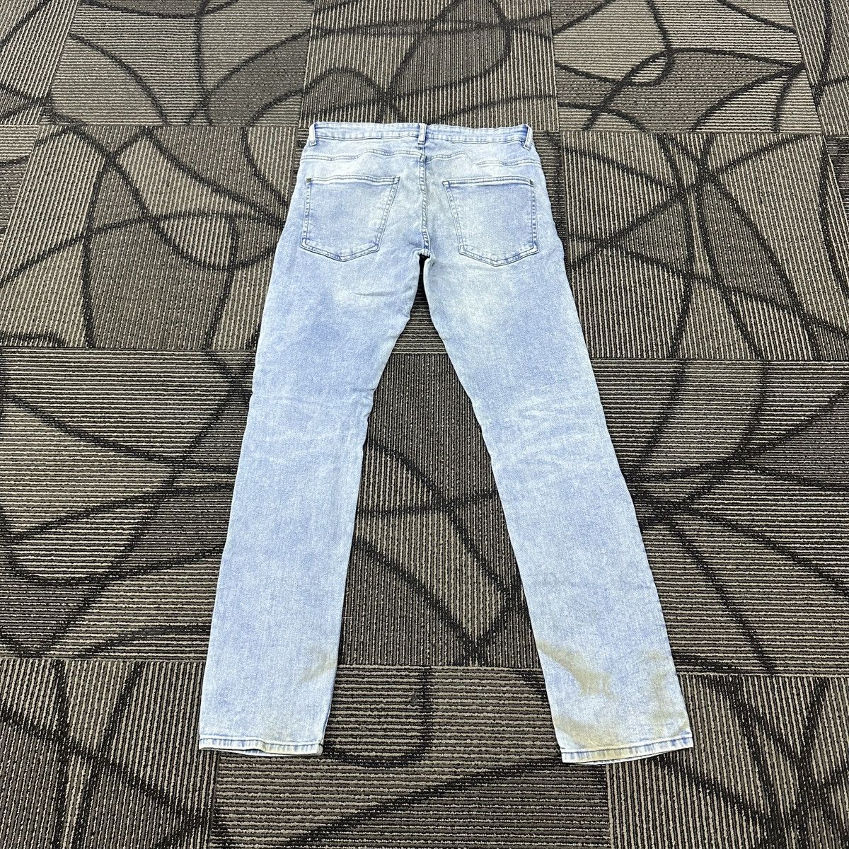 H&M Faded H&M Divided Skinny Biker Jeans Balmain Paris Style Size US 34 / EU 50 - 6 Thumbnail