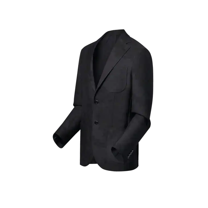 Louis Vuitton Silk and Wool Blend Napolitana Jacket Size 52L - 2 Thumbnail