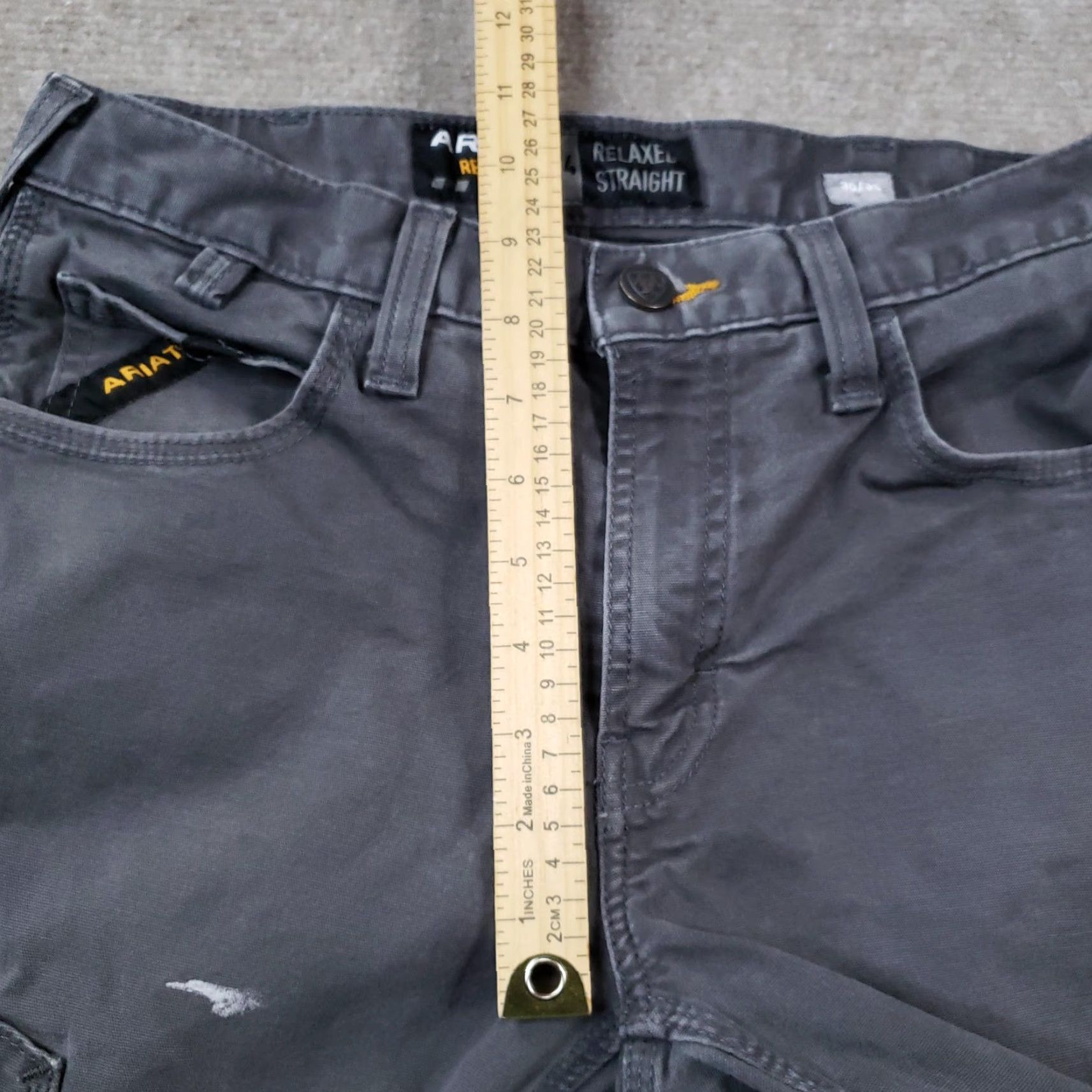 Ariat Ariat Rebar Pants Mens 30x30 Gray Relaxed Straight Workwear ZZ Fits 29x27 Size US 30 / EU 46 - 7 Thumbnail