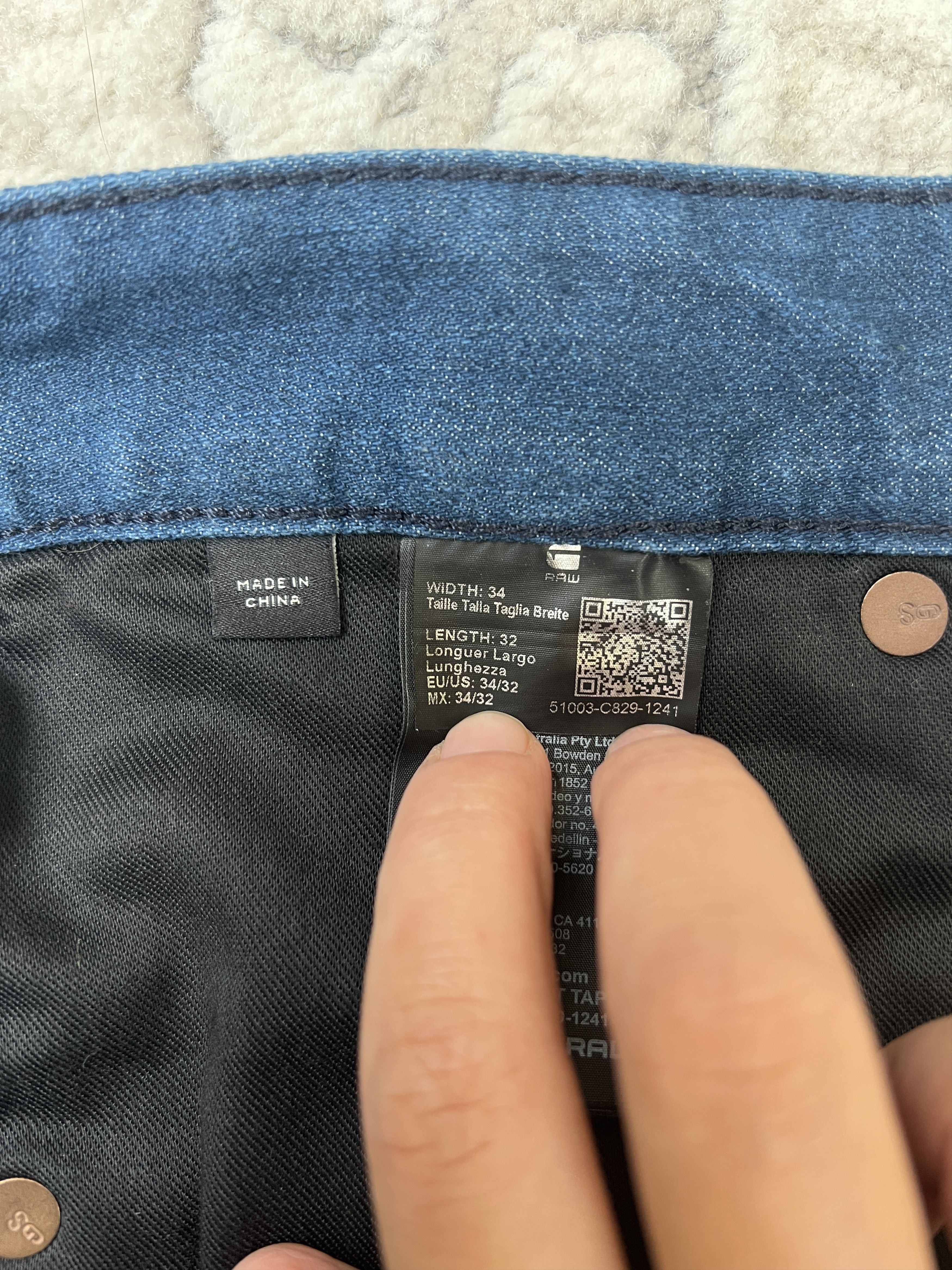 G-Star G-Star RAW 3301 Straight Tapered Jeans Blue 34 Size US 34 / EU 50 - 16 Thumbnail