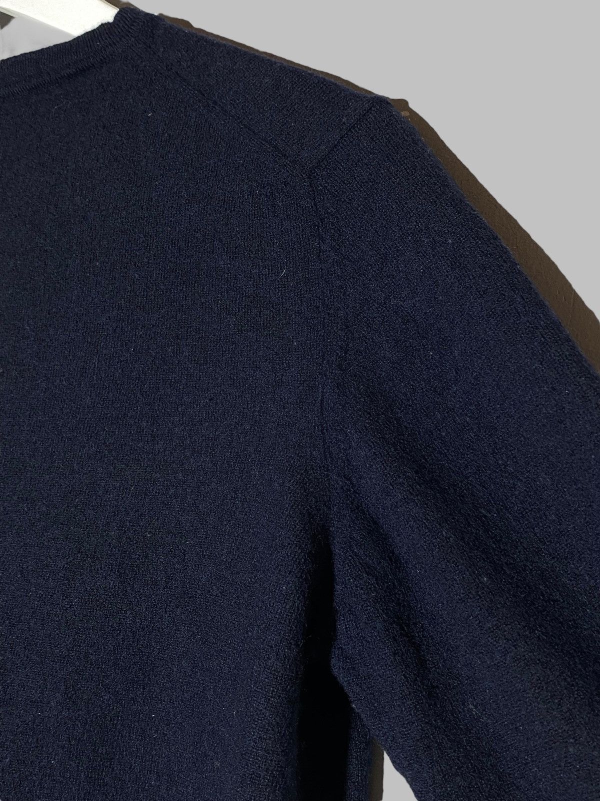 Moncler Moncler Navy Blue Wool Sweater Patch Logo Size US XS / EU 42 / 0 - 12 Thumbnail