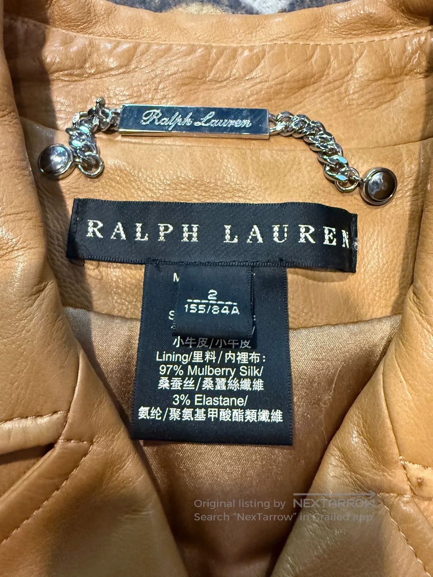 Ralph Lauren Purple Label Ralph Lauren Women's Leather Jacket. Size M / US 6-8 / IT 42-44 - 4 Thumbnail