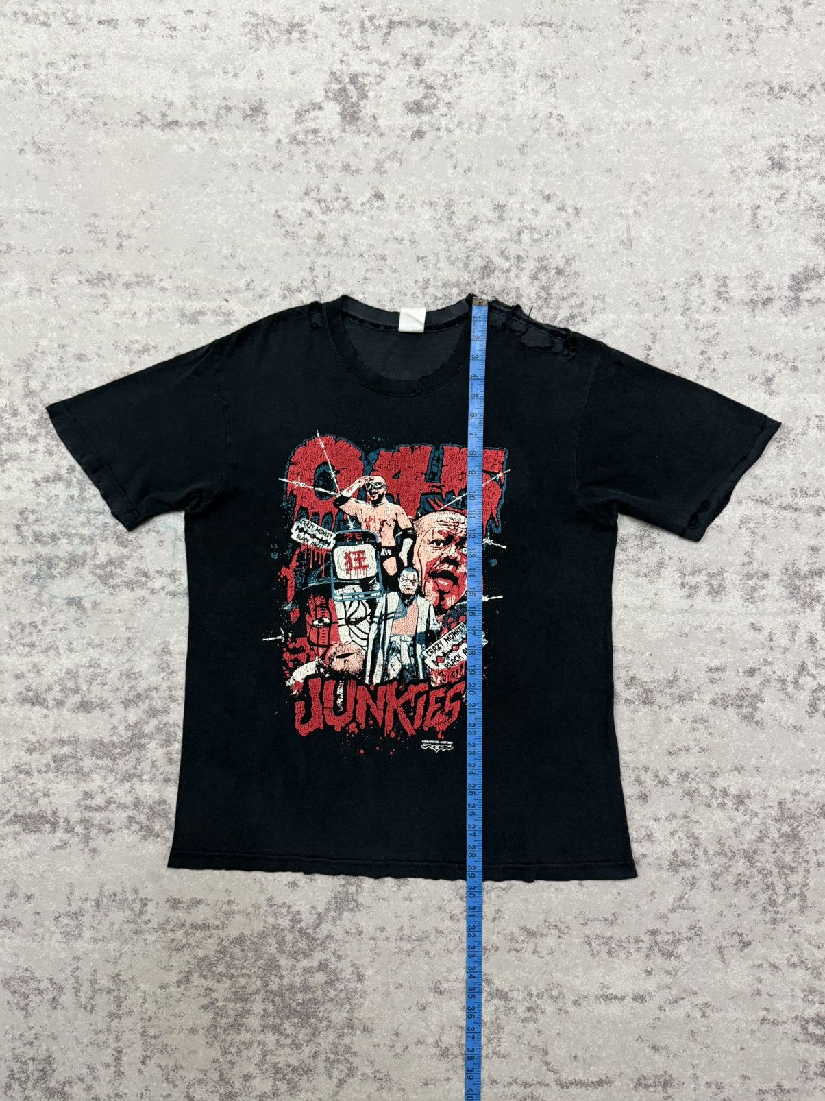 Vintage VINTAGE JUN KASAI EVIL MONKEY CRAZY’S PRO WRESLTLING TSHIRT Size US L / EU 52-54 / 3 - 18 Thumbnail