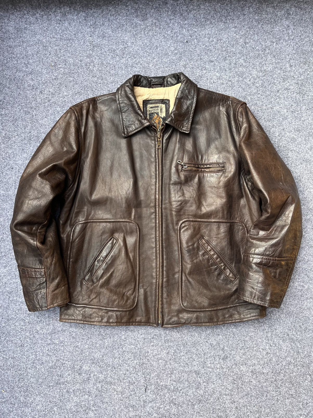 Vintage Vintage riders leather jacket Size US XL / EU 56 / 4 - 2 Thumbnail