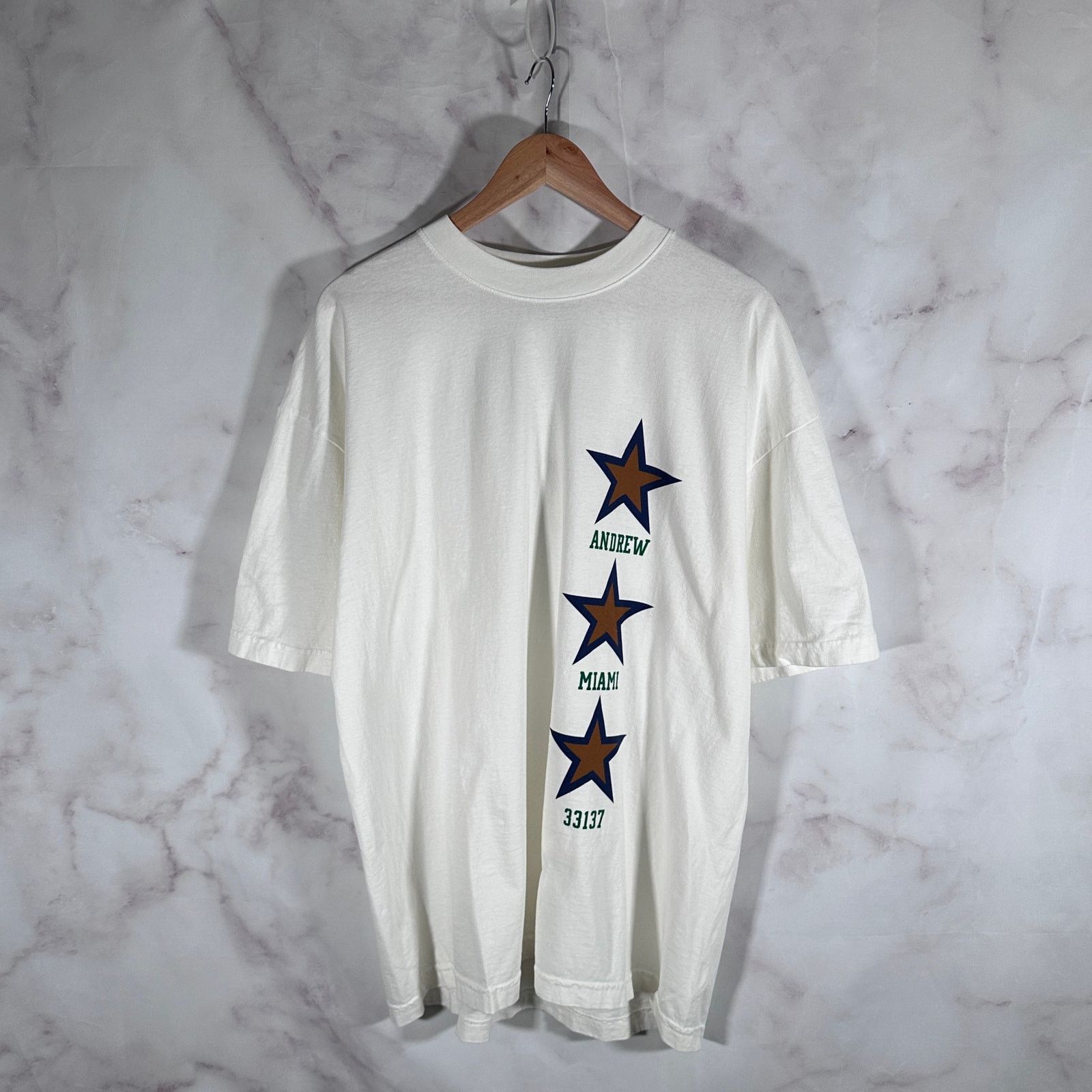 Andrew White Star Tee Size US XL / EU 56 / 4 - 1 Thumbnail