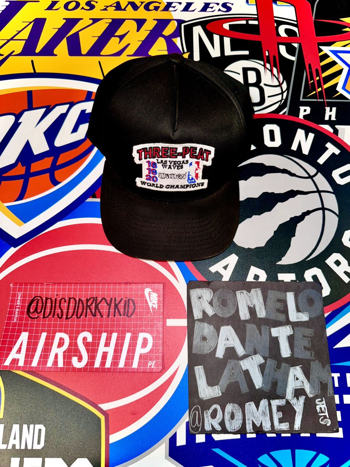 Other Black Waves Las Vegas Three Peat Embroidered Snapback Size ONE SIZE - 1 Thumbnail