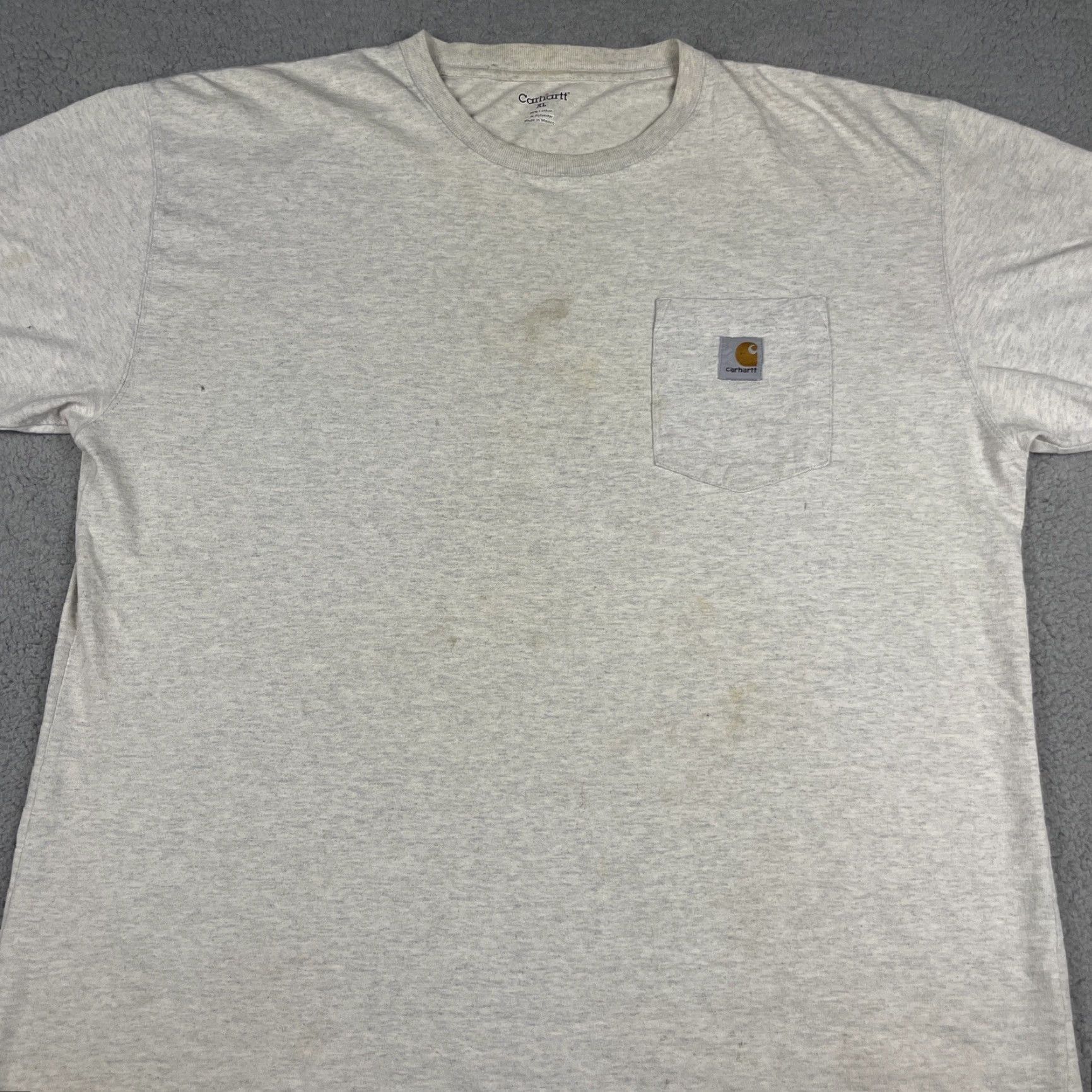 Carhartt Carhartt Shirt Adult XL Gray Pocket Thrashed 90s T-Shirt Mens Bagged Logo Cotton Short Sleeve Crew Neck Pockets Vintage No Size US XL / EU 56 / 4 - 2 Thumbnail