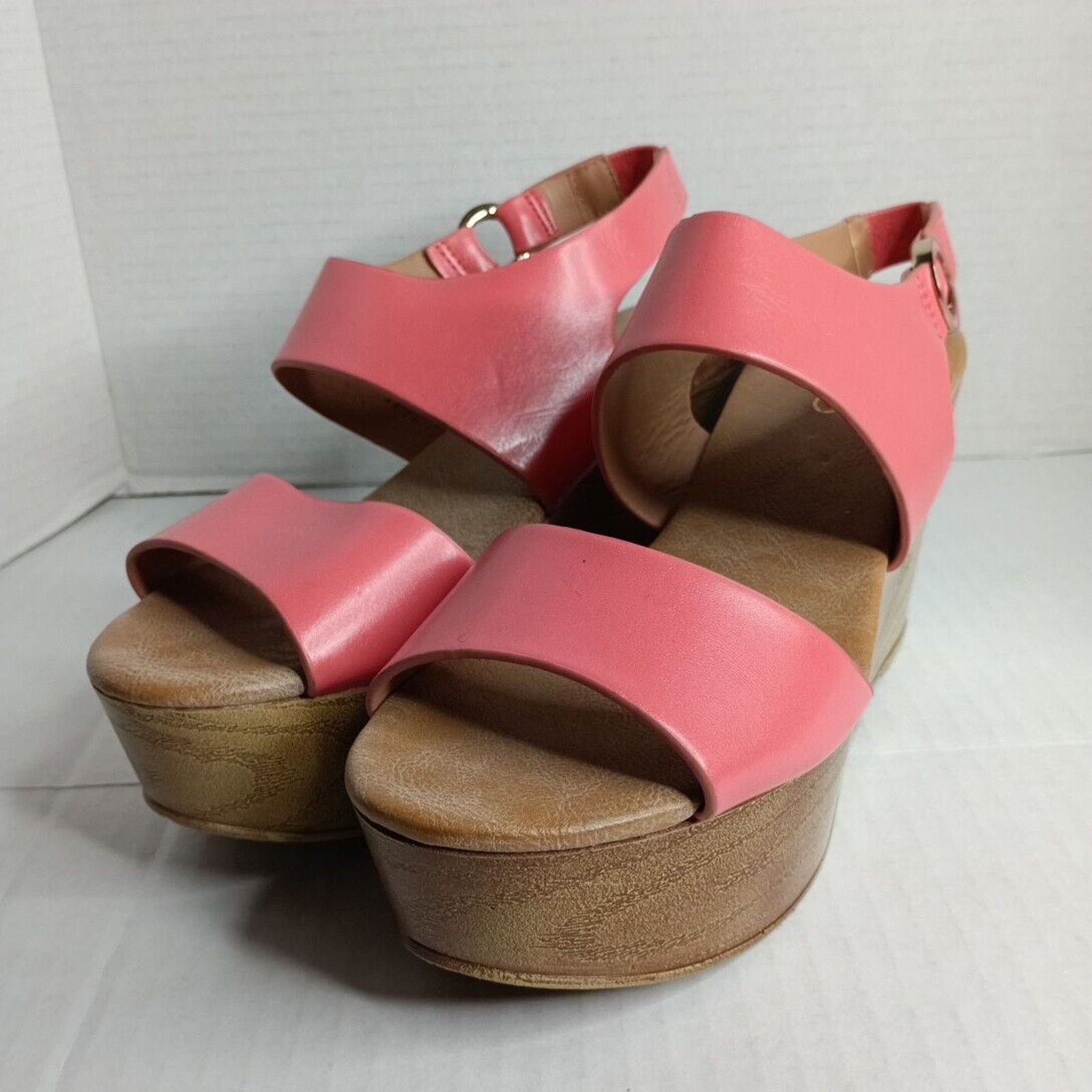 Aldo Aldo Platform Sandals Slip on Salmon Color Women's Size 7 Size US 7 / IT 37 - 1 Thumbnail