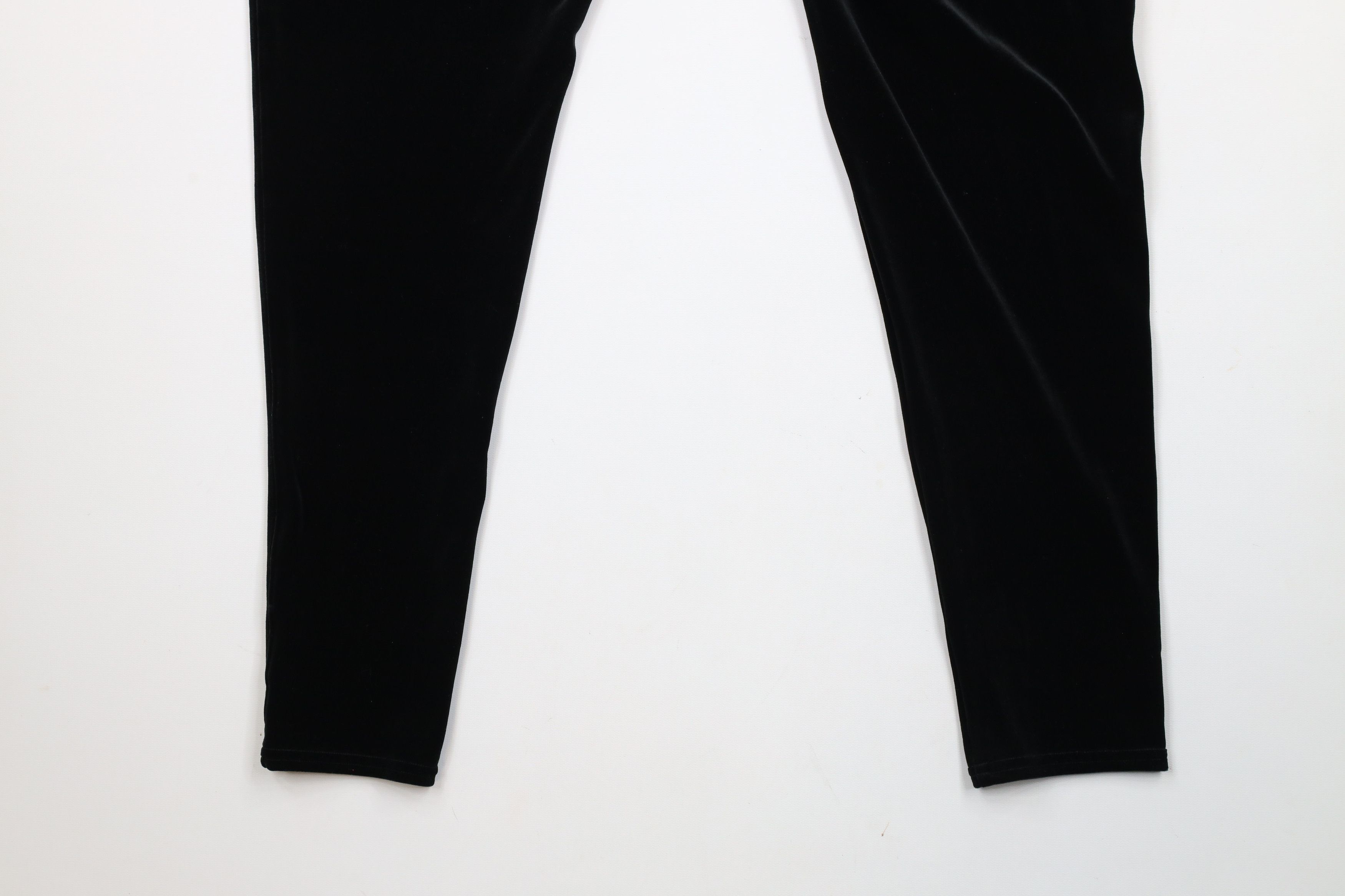 Spanx × Vintage Spanx High Rise Velvet Velour Leggings Pants Black Shapewear Size 32" / US 10 / IT 46 - 9 Thumbnail