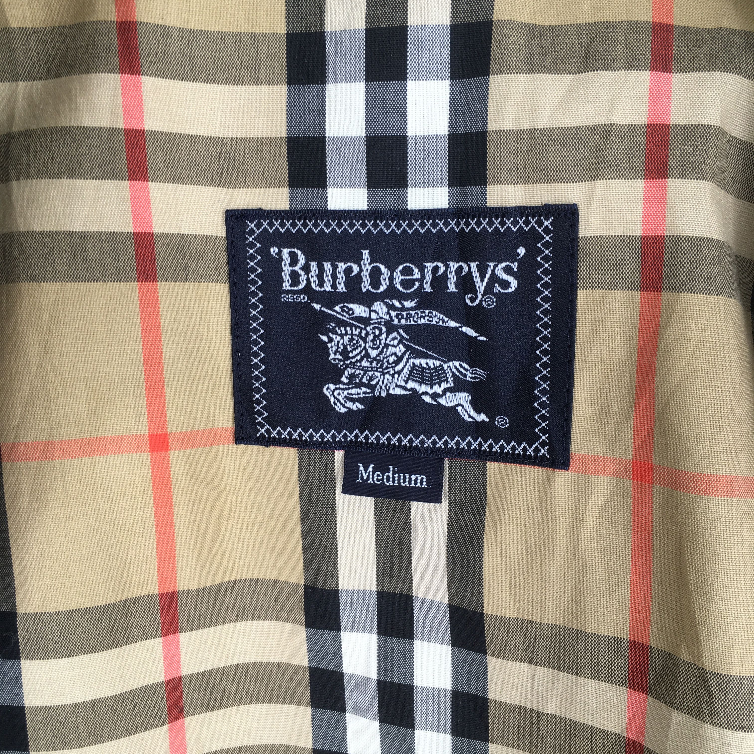 Burberry Vintage 90s Burberrys England Zipper Coat Medium Size US M / EU 48-50 / 2 - 5 Thumbnail