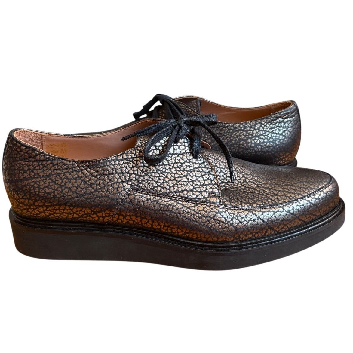 Paul Smith Paul Smith Metallic Leather Turner Oxford Size US 10 / EU 43 - 3 Thumbnail